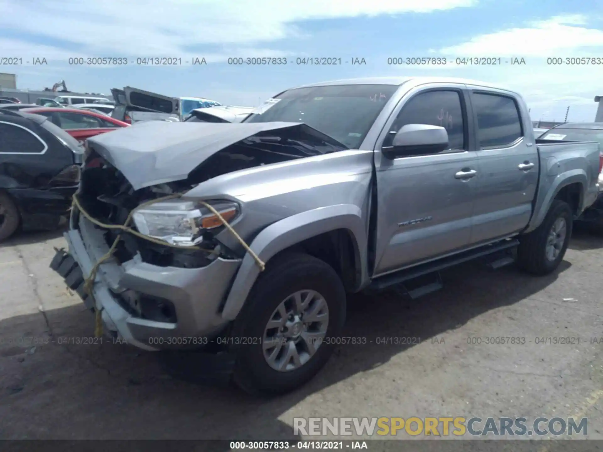 2 Photograph of a damaged car 5TFAZ5CN8KX079815 TOYOTA TACOMA 2WD 2019