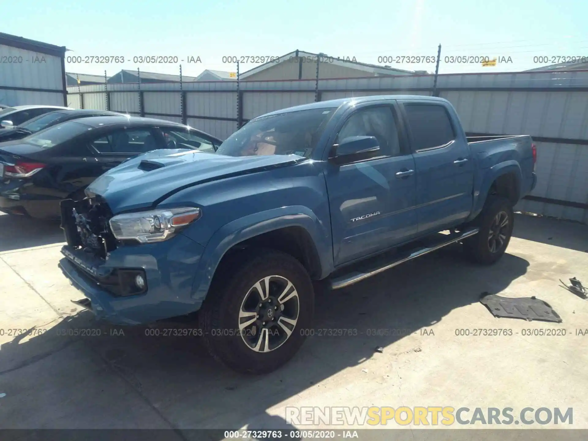 2 Photograph of a damaged car 5TFAZ5CN8KX085243 TOYOTA TACOMA 2WD 2019