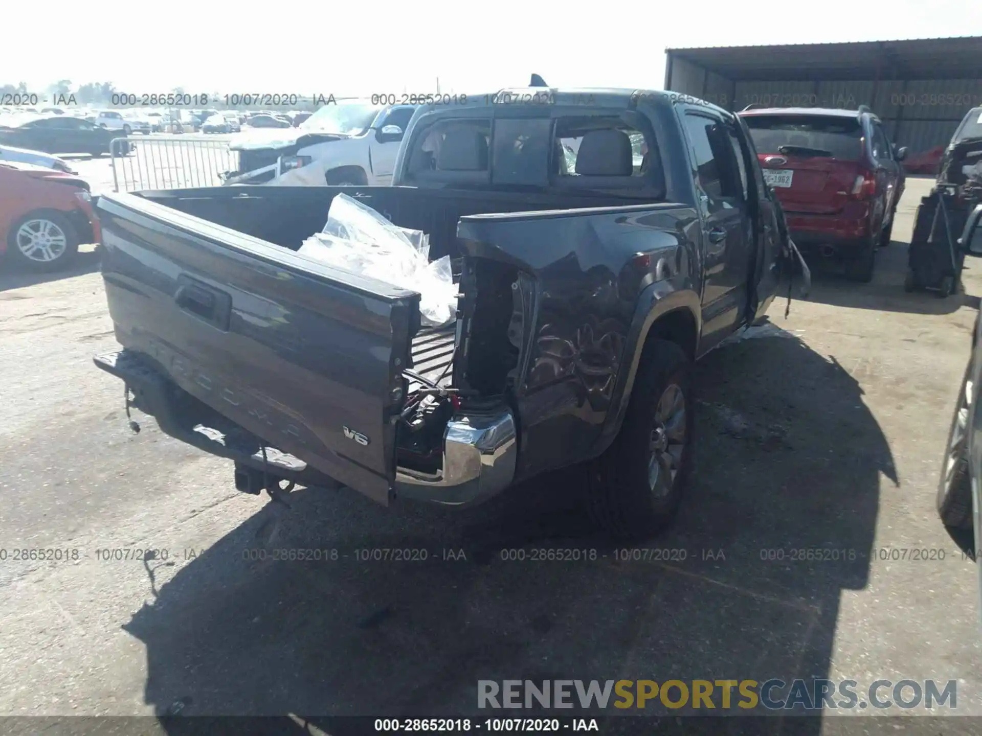 4 Фотография поврежденного автомобиля 5TFAZ5CN9KX077796 TOYOTA TACOMA 2WD 2019