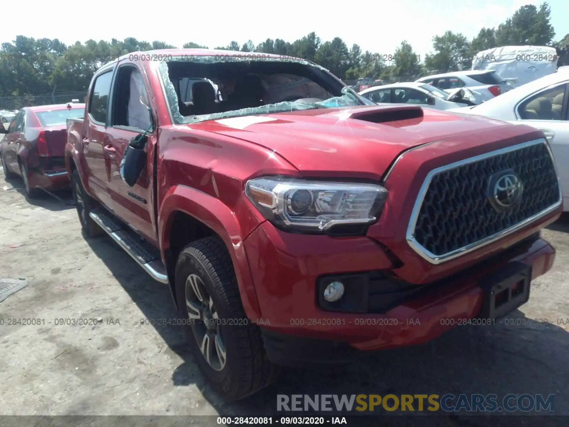 1 Photograph of a damaged car 5TFAZ5CN9KX077846 TOYOTA TACOMA 2WD 2019