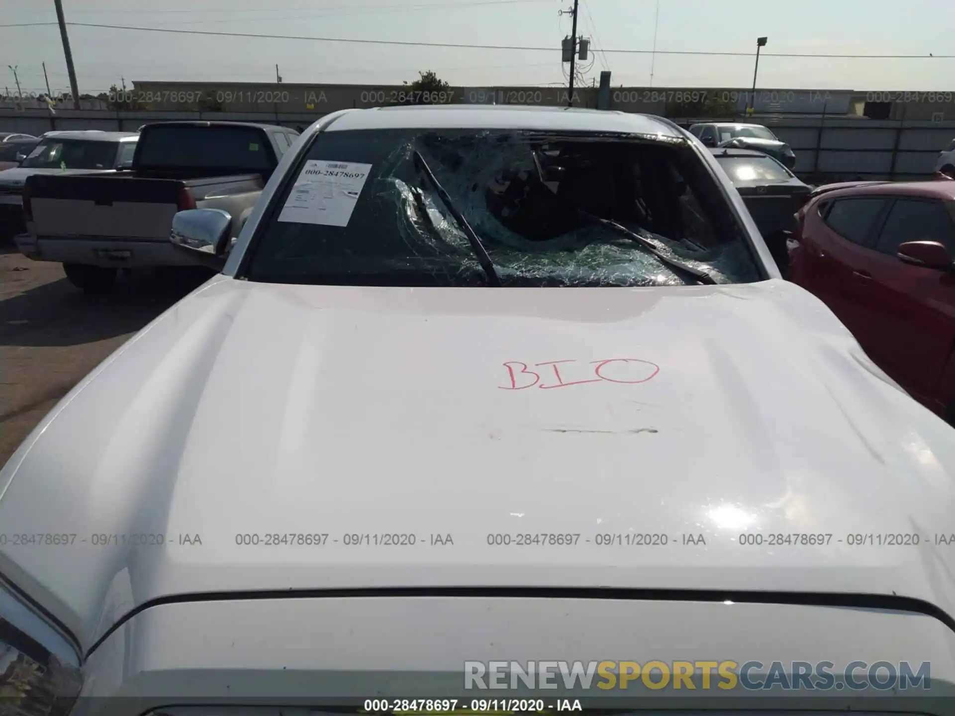 10 Photograph of a damaged car 5TFEZ5CN6KX084738 TOYOTA TACOMA 2WD 2019