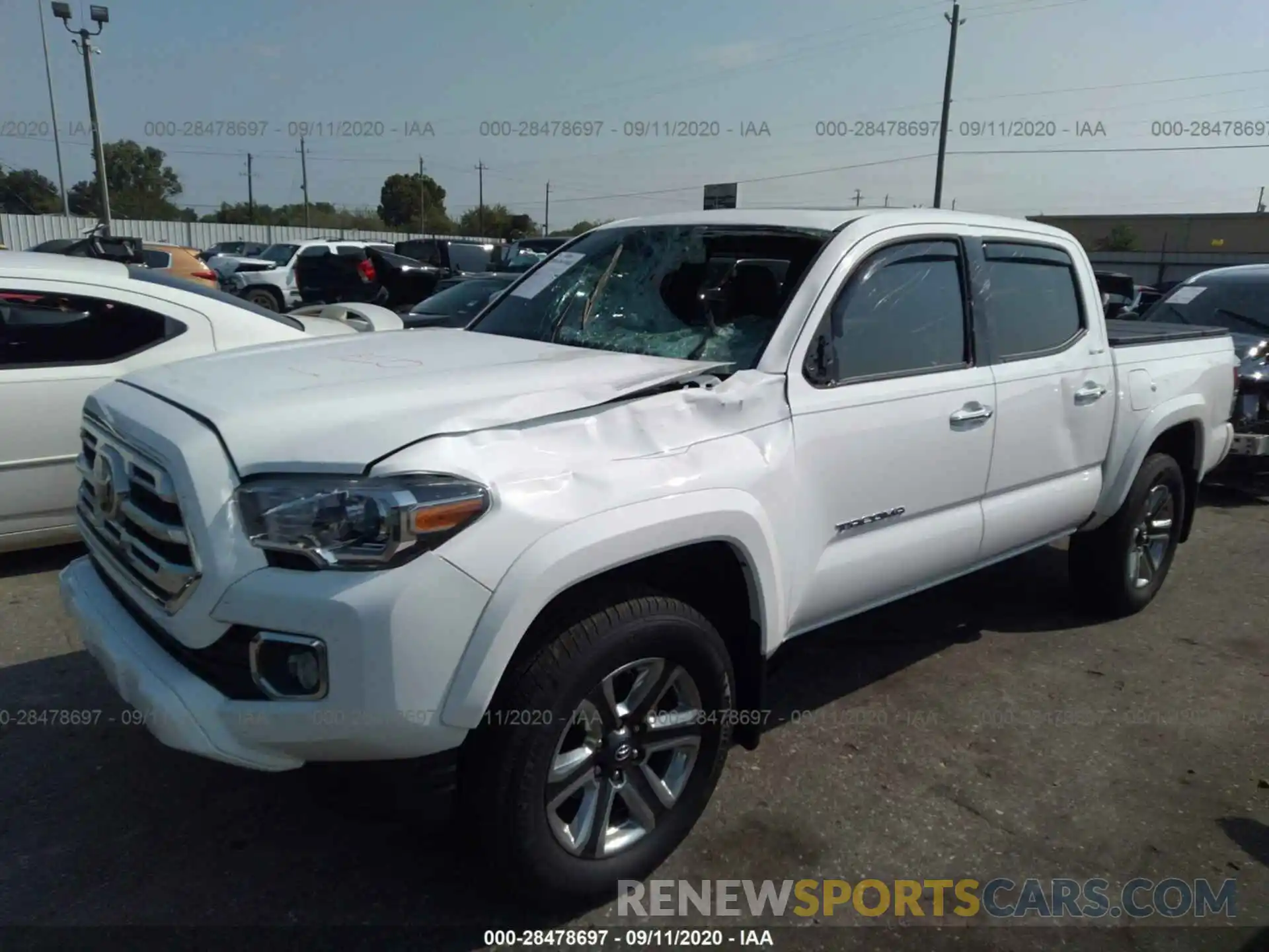 2 Фотография поврежденного автомобиля 5TFEZ5CN6KX084738 TOYOTA TACOMA 2WD 2019