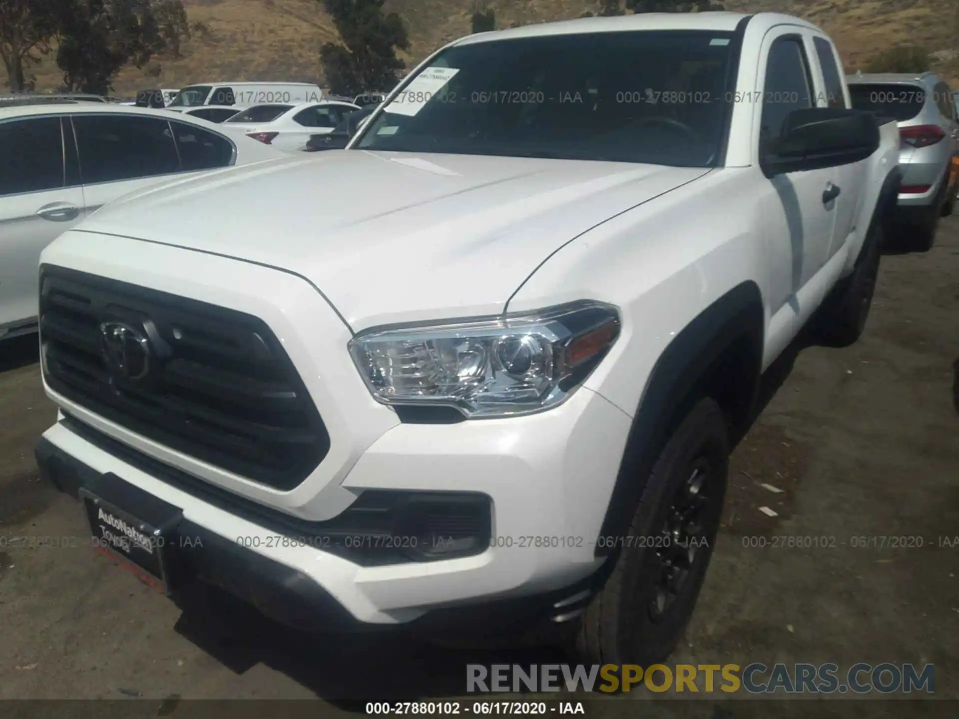 2 Photograph of a damaged car 5TFRX5GN0KX141338 TOYOTA TACOMA 2WD 2019