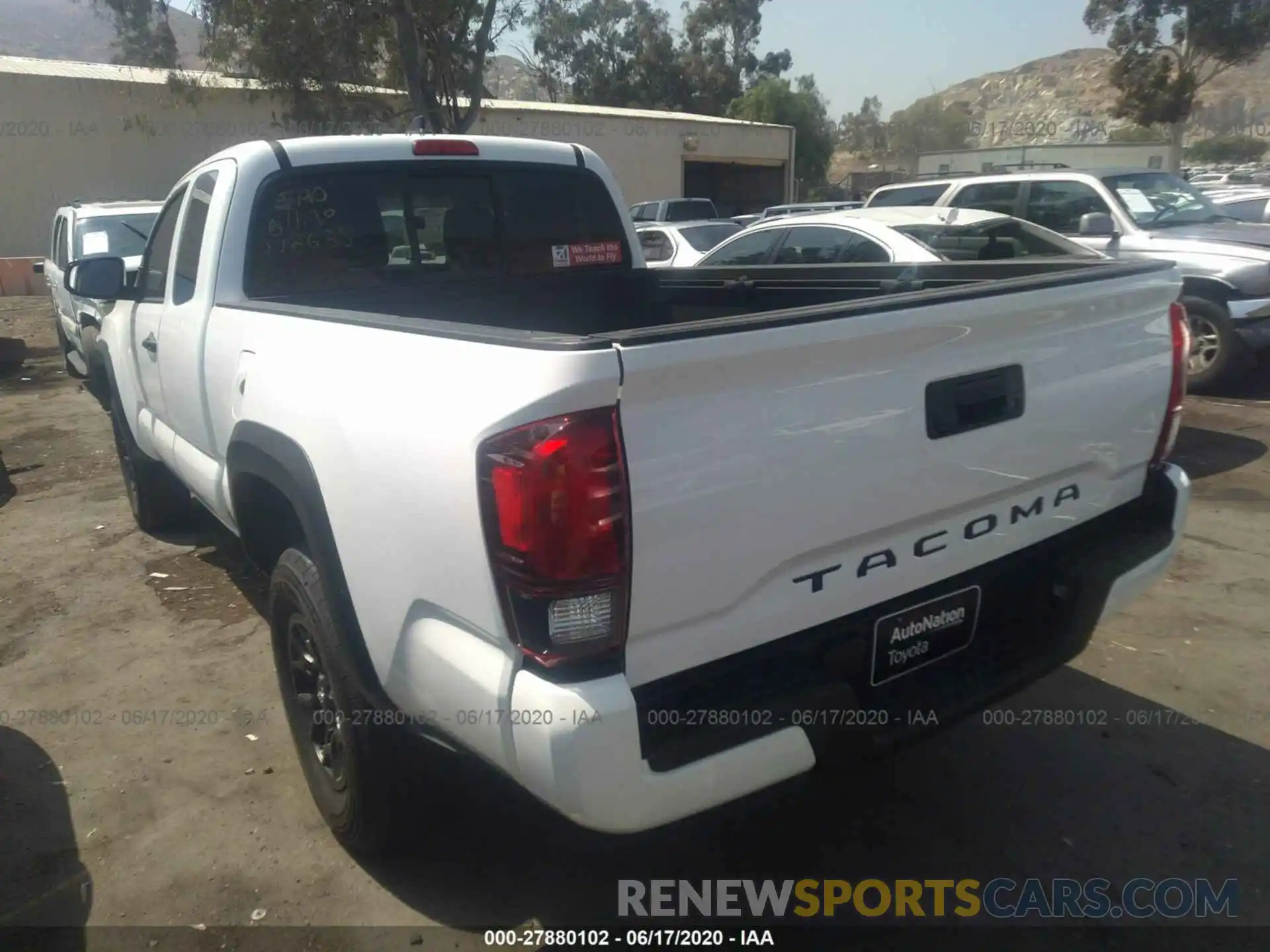 3 Photograph of a damaged car 5TFRX5GN0KX141338 TOYOTA TACOMA 2WD 2019