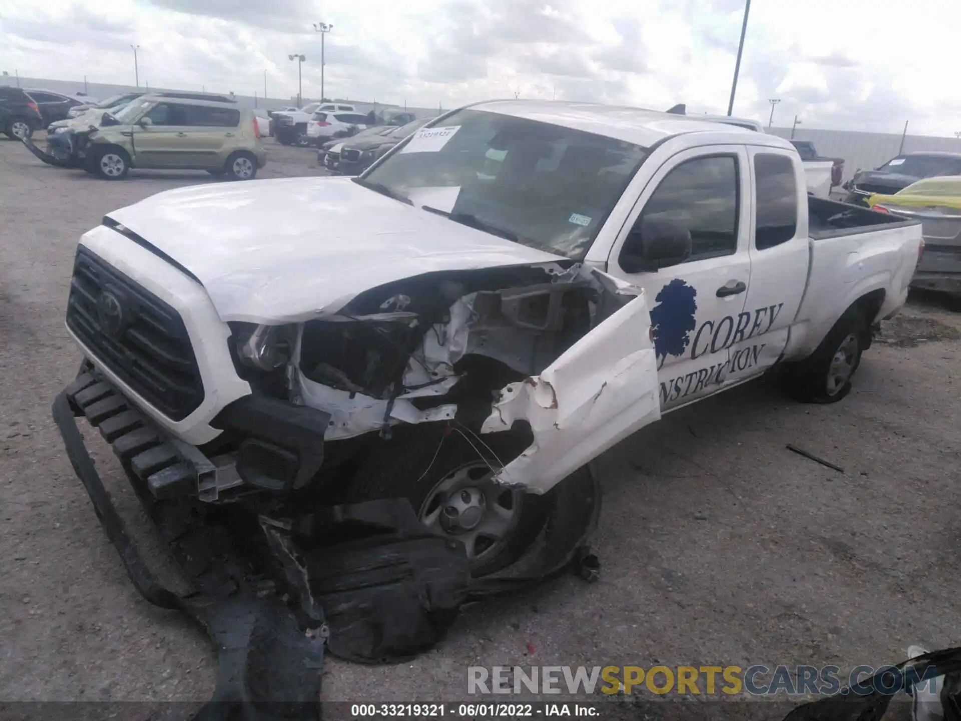 2 Photograph of a damaged car 5TFRX5GN0KX143641 TOYOTA TACOMA 2WD 2019