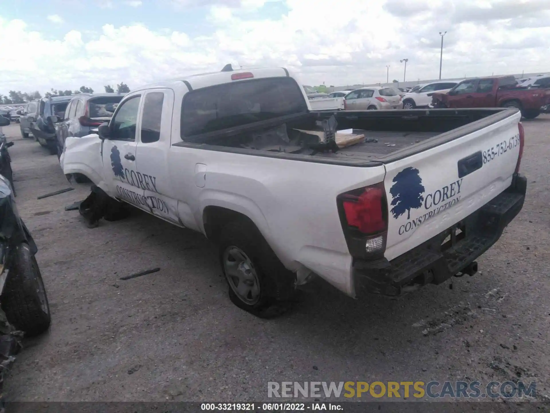 3 Photograph of a damaged car 5TFRX5GN0KX143641 TOYOTA TACOMA 2WD 2019