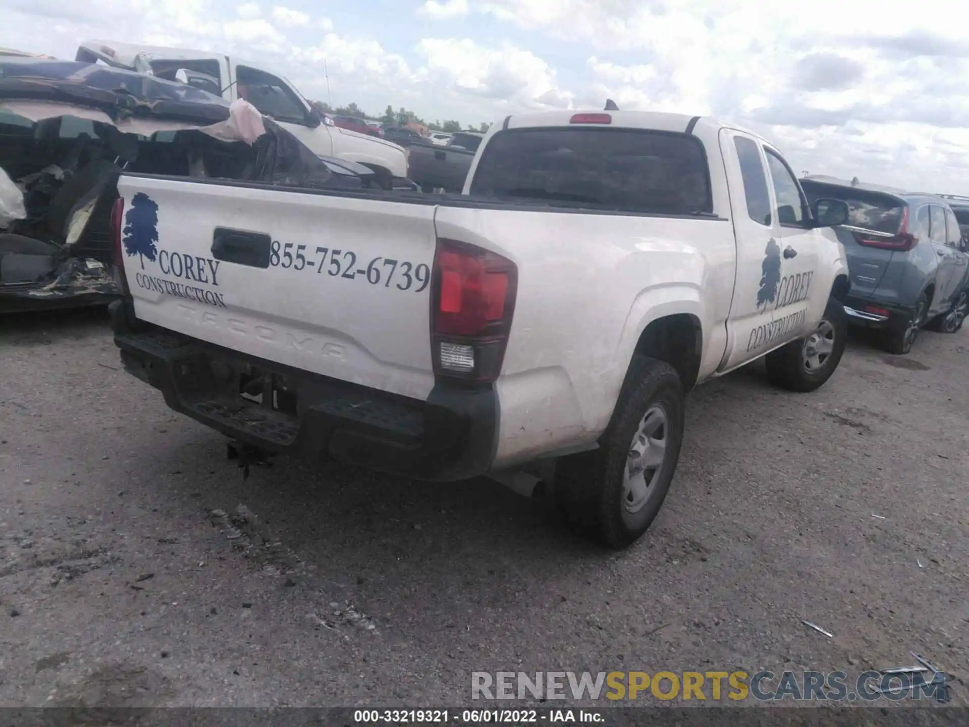 4 Photograph of a damaged car 5TFRX5GN0KX143641 TOYOTA TACOMA 2WD 2019