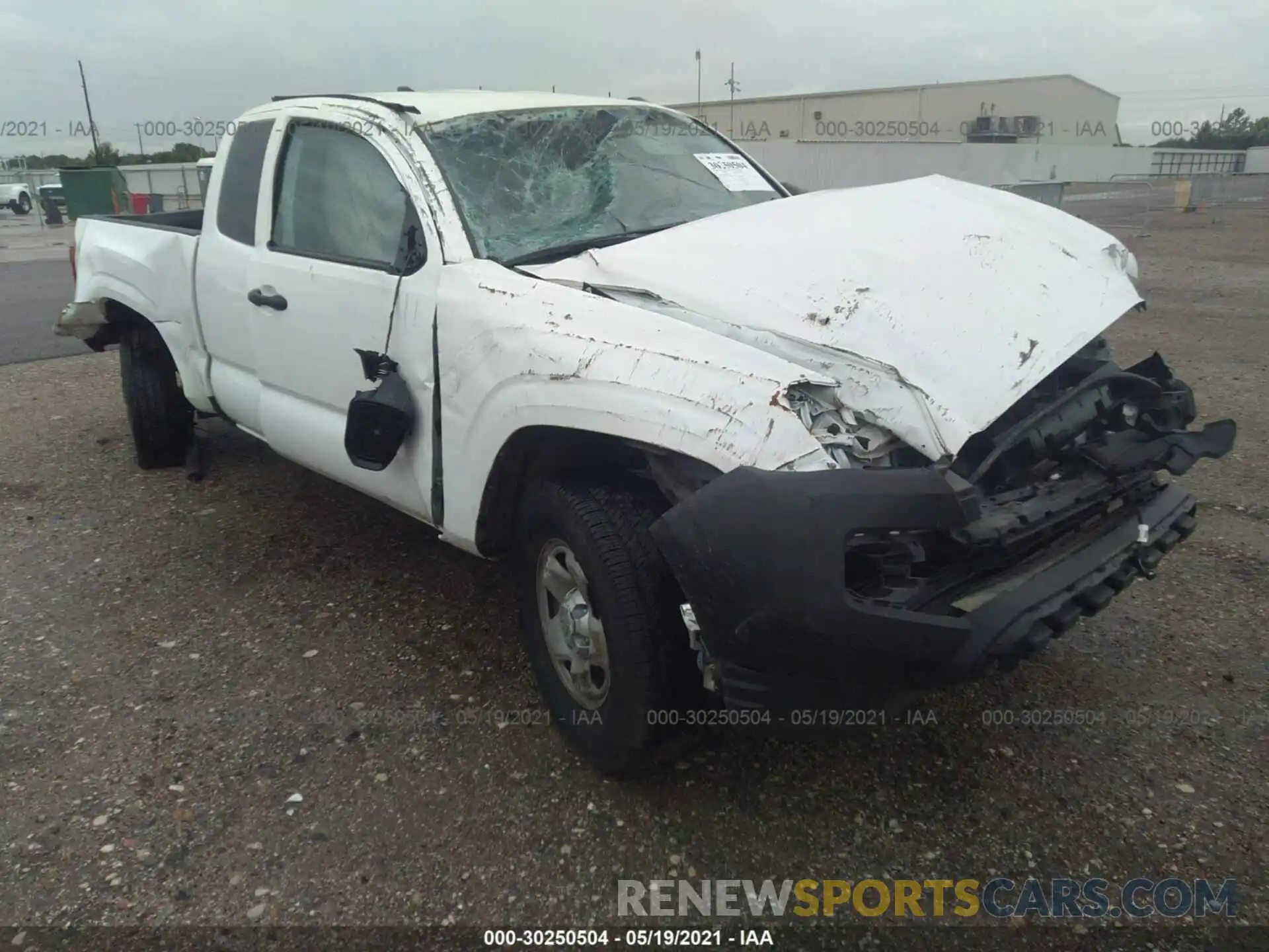 1 Photograph of a damaged car 5TFRX5GN0KX151707 TOYOTA TACOMA 2WD 2019