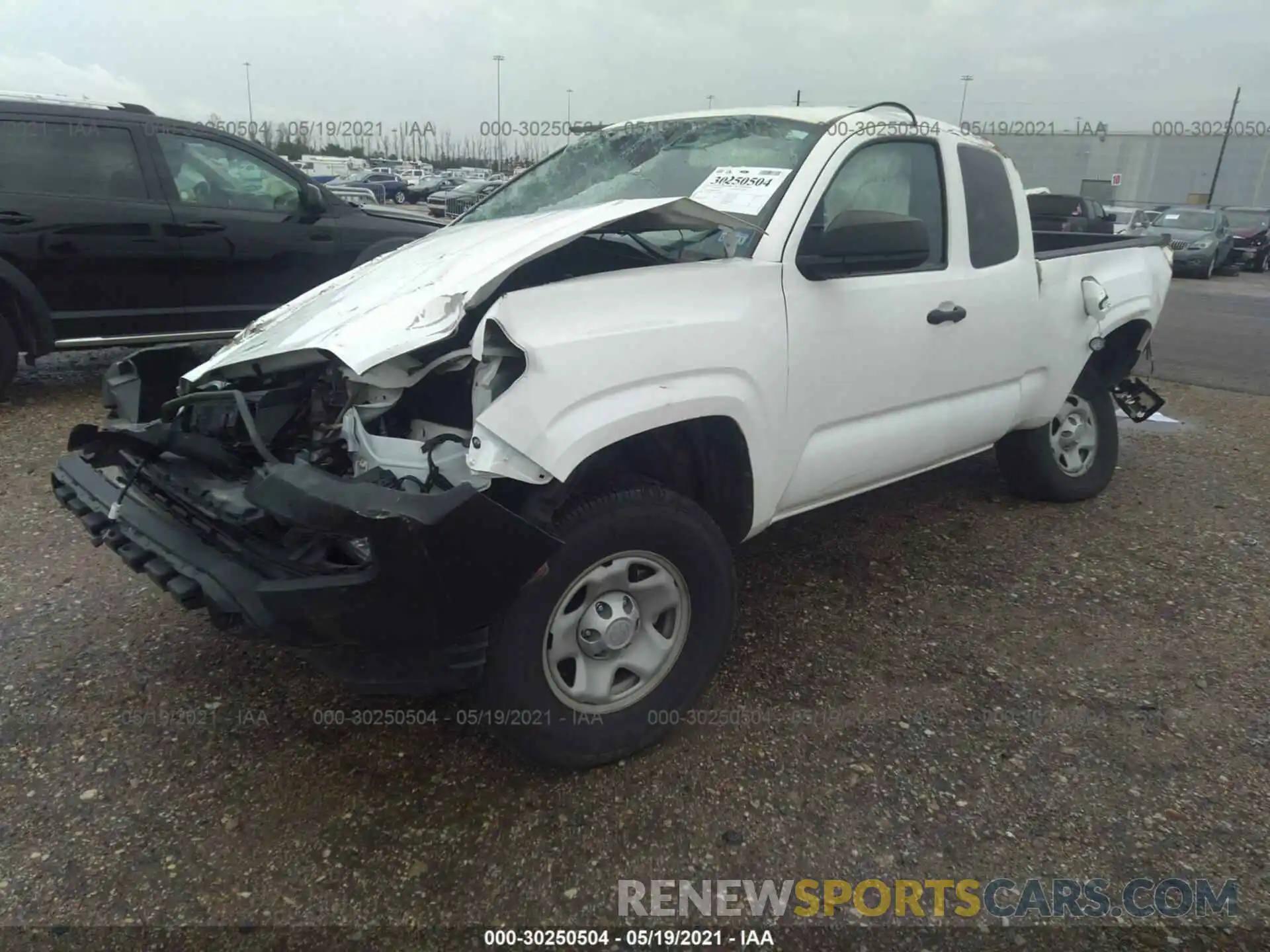 2 Photograph of a damaged car 5TFRX5GN0KX151707 TOYOTA TACOMA 2WD 2019