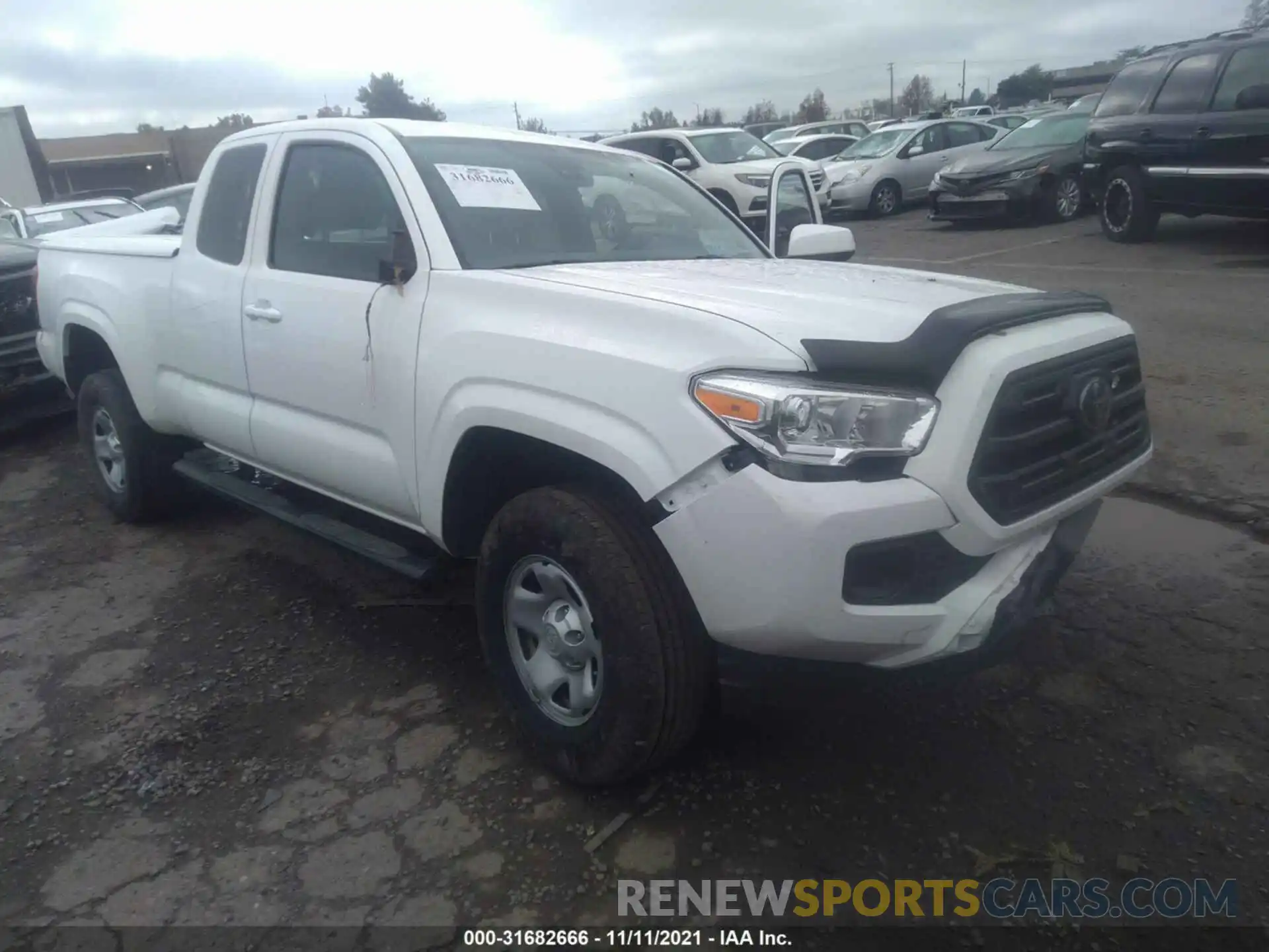 1 Photograph of a damaged car 5TFRX5GN1KX143647 TOYOTA TACOMA 2WD 2019