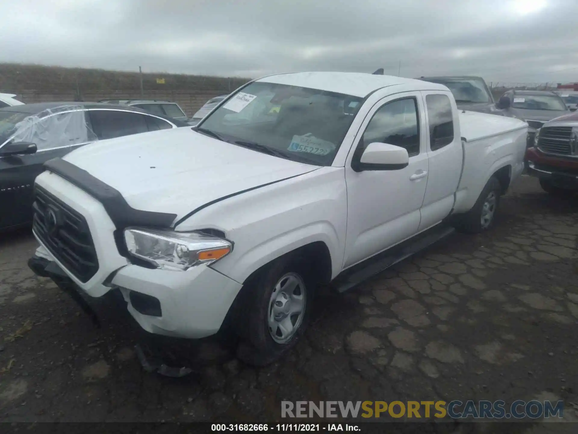 2 Photograph of a damaged car 5TFRX5GN1KX143647 TOYOTA TACOMA 2WD 2019