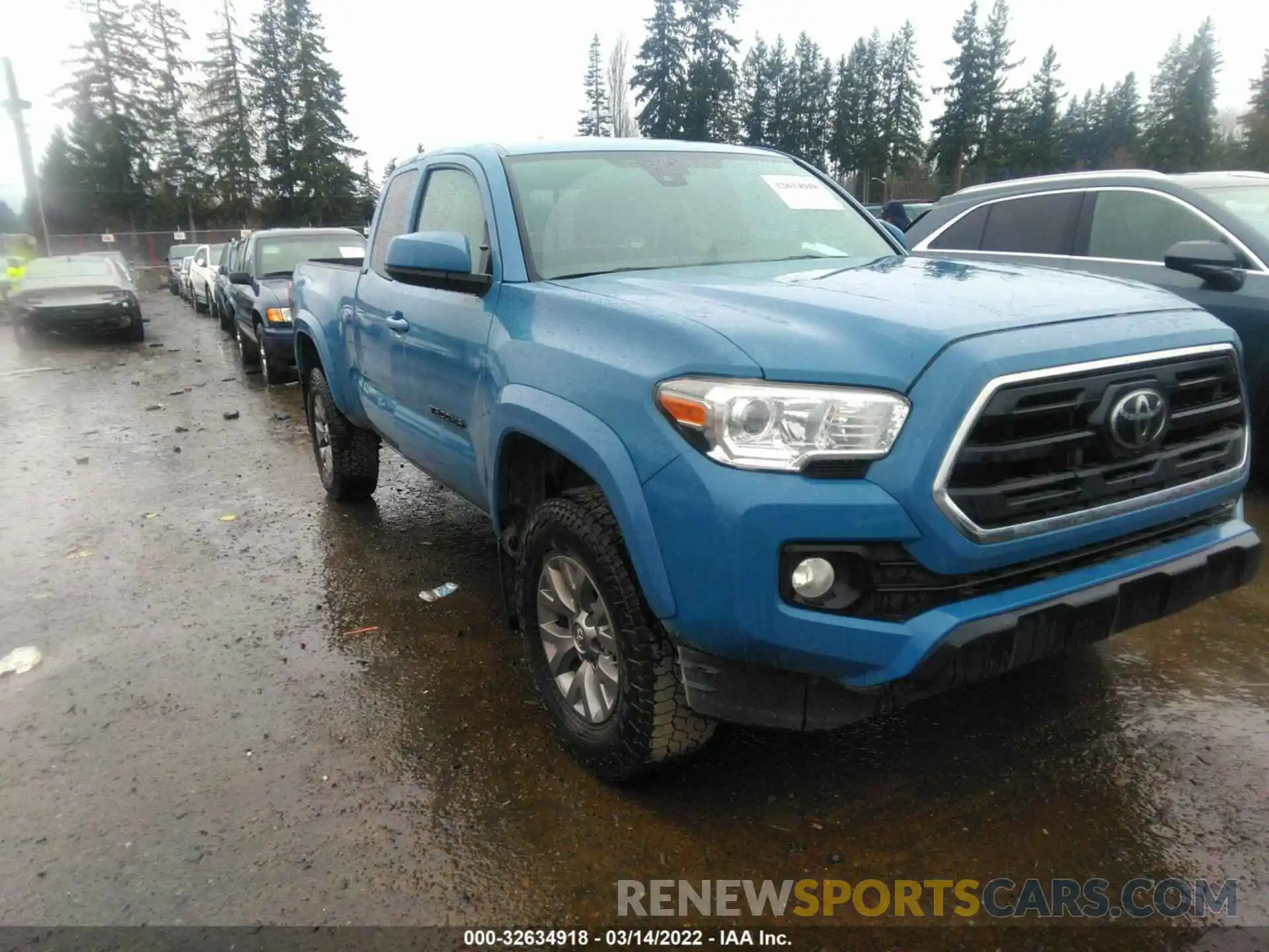 1 Photograph of a damaged car 5TFRX5GN1KX150243 TOYOTA TACOMA 2WD 2019