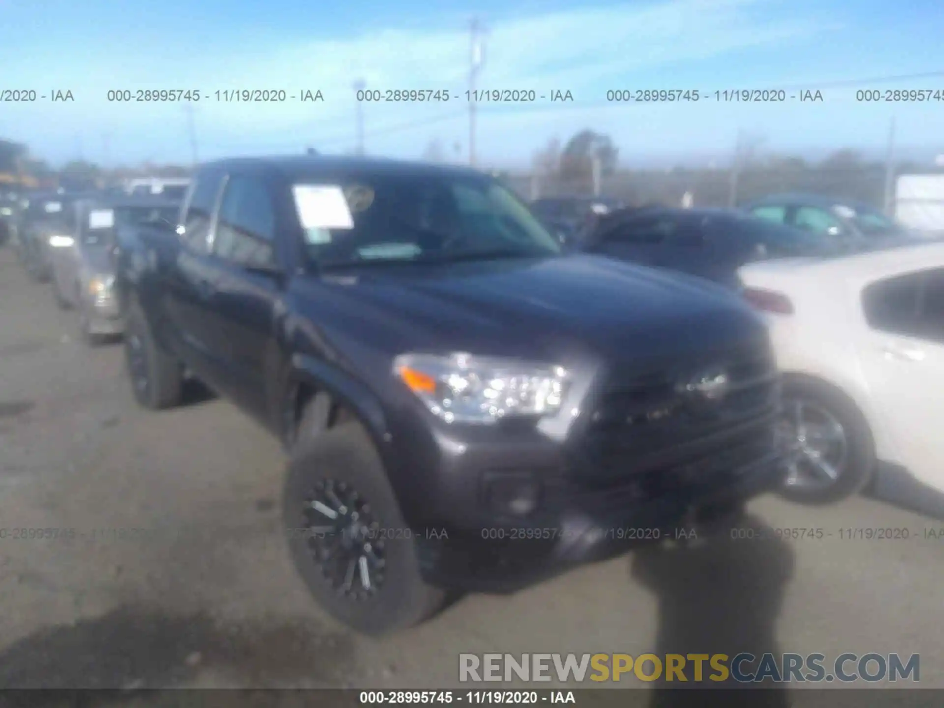 1 Photograph of a damaged car 5TFRX5GN1KX161274 TOYOTA TACOMA 2WD 2019