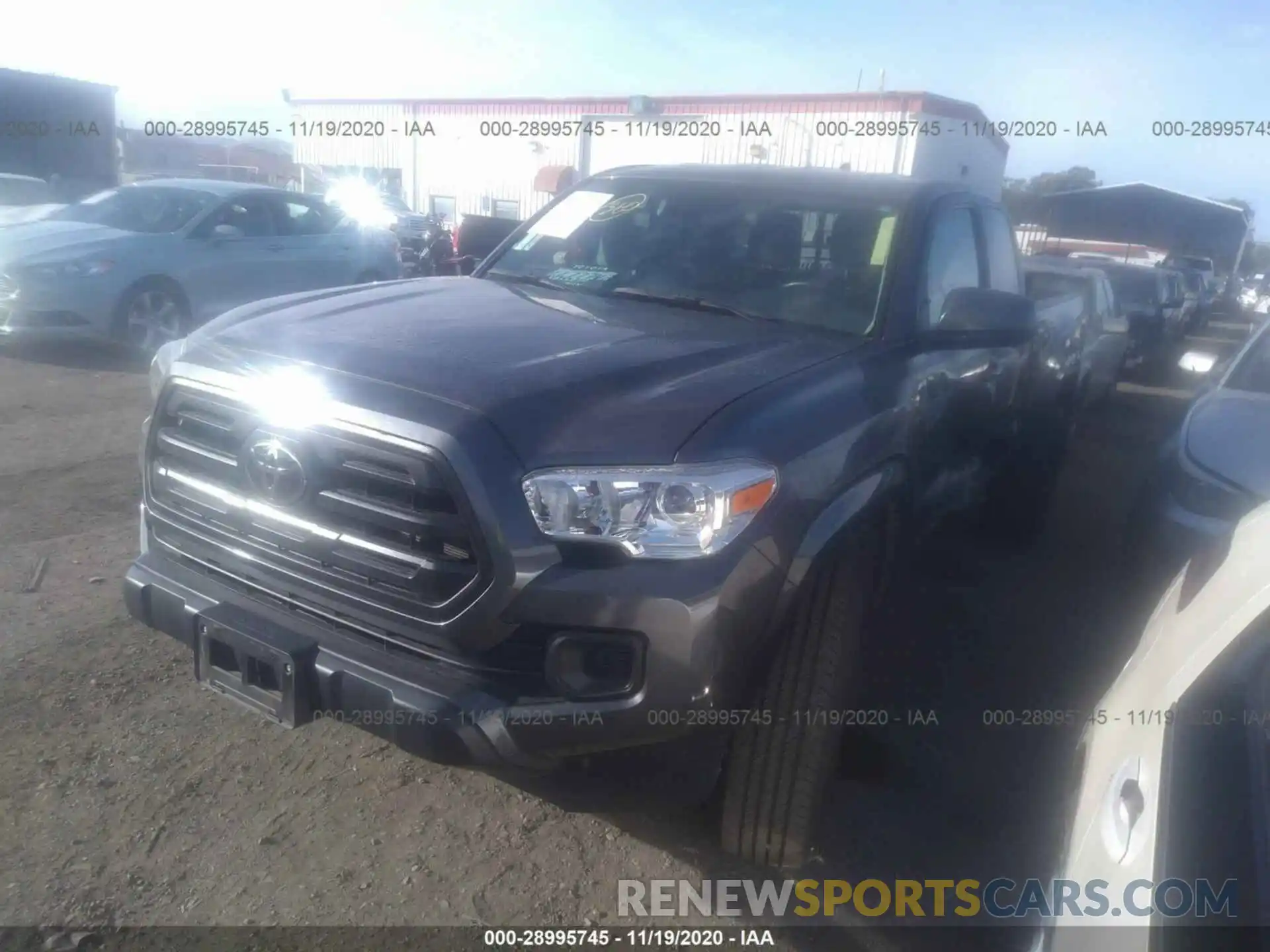 2 Photograph of a damaged car 5TFRX5GN1KX161274 TOYOTA TACOMA 2WD 2019