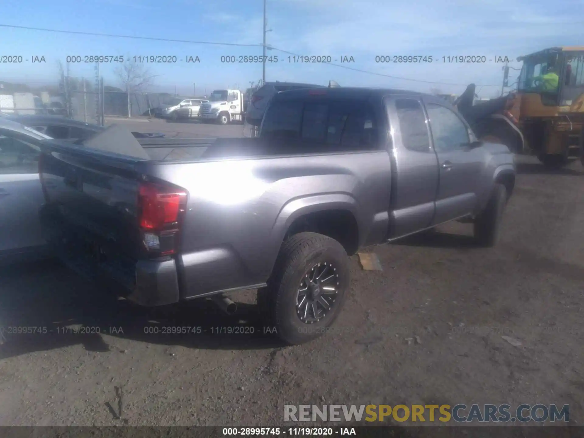 4 Фотография поврежденного автомобиля 5TFRX5GN1KX161274 TOYOTA TACOMA 2WD 2019