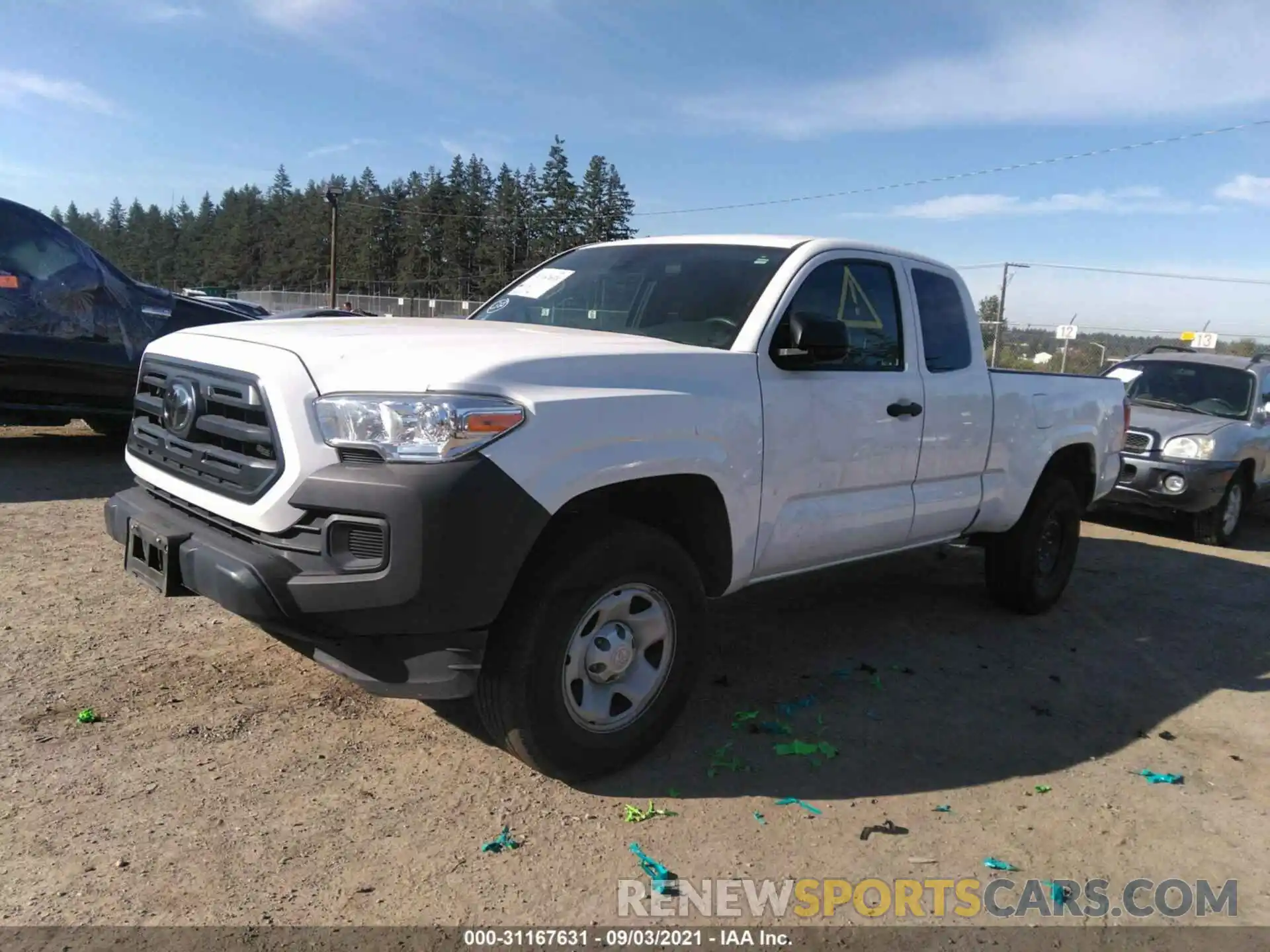 2 Фотография поврежденного автомобиля 5TFRX5GN2KX139445 TOYOTA TACOMA 2WD 2019