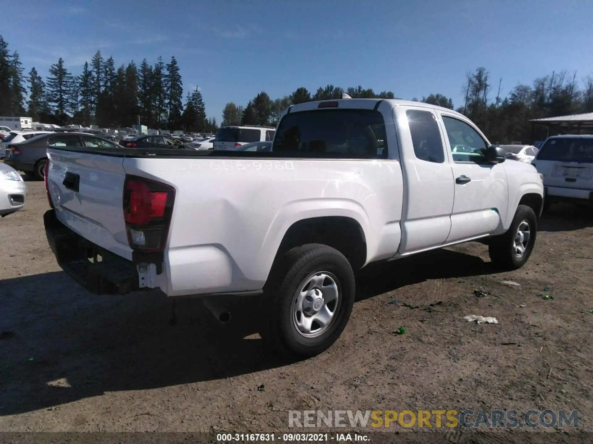 4 Photograph of a damaged car 5TFRX5GN2KX139445 TOYOTA TACOMA 2WD 2019