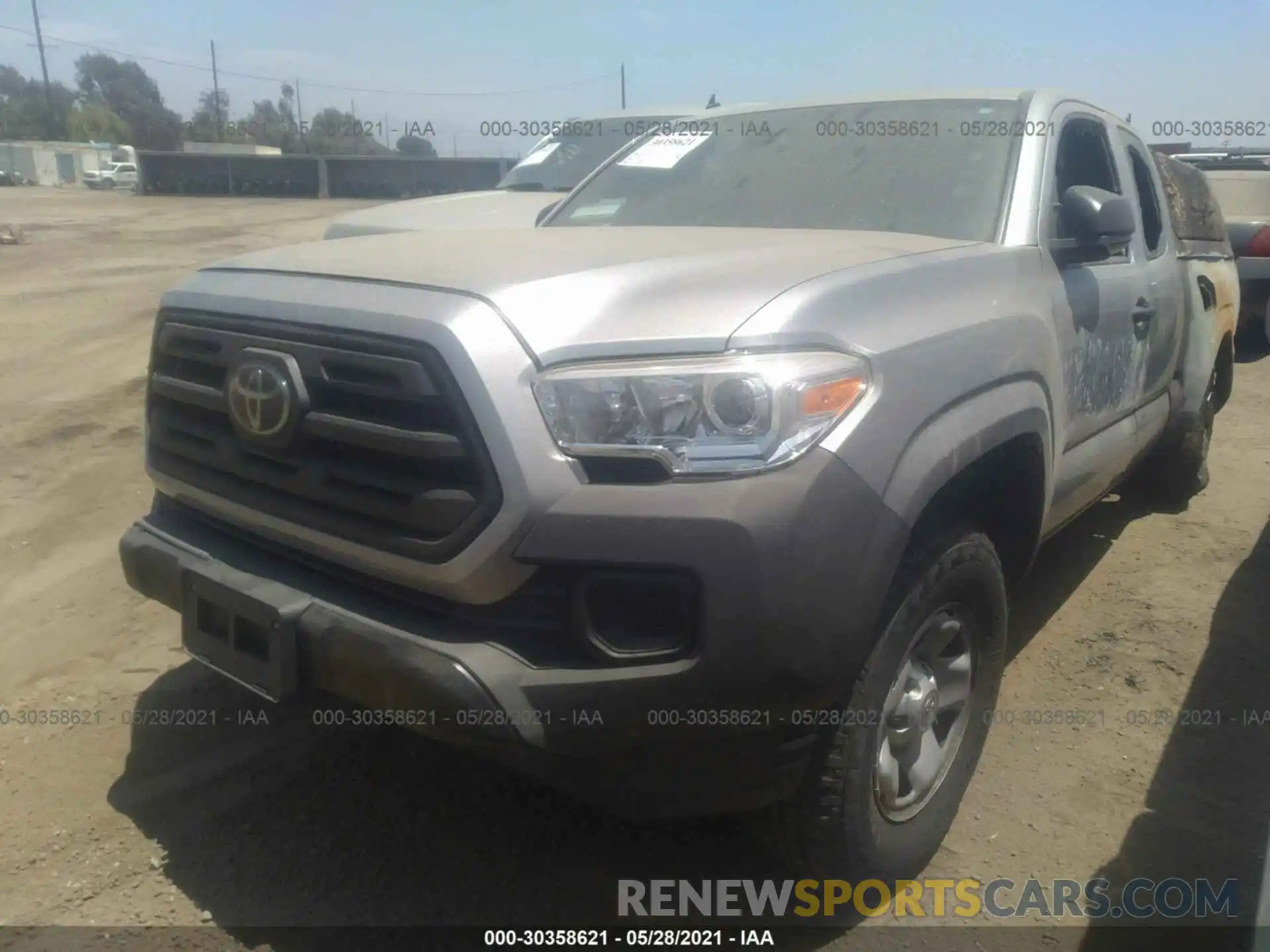 2 Photograph of a damaged car 5TFRX5GN2KX142619 TOYOTA TACOMA 2WD 2019