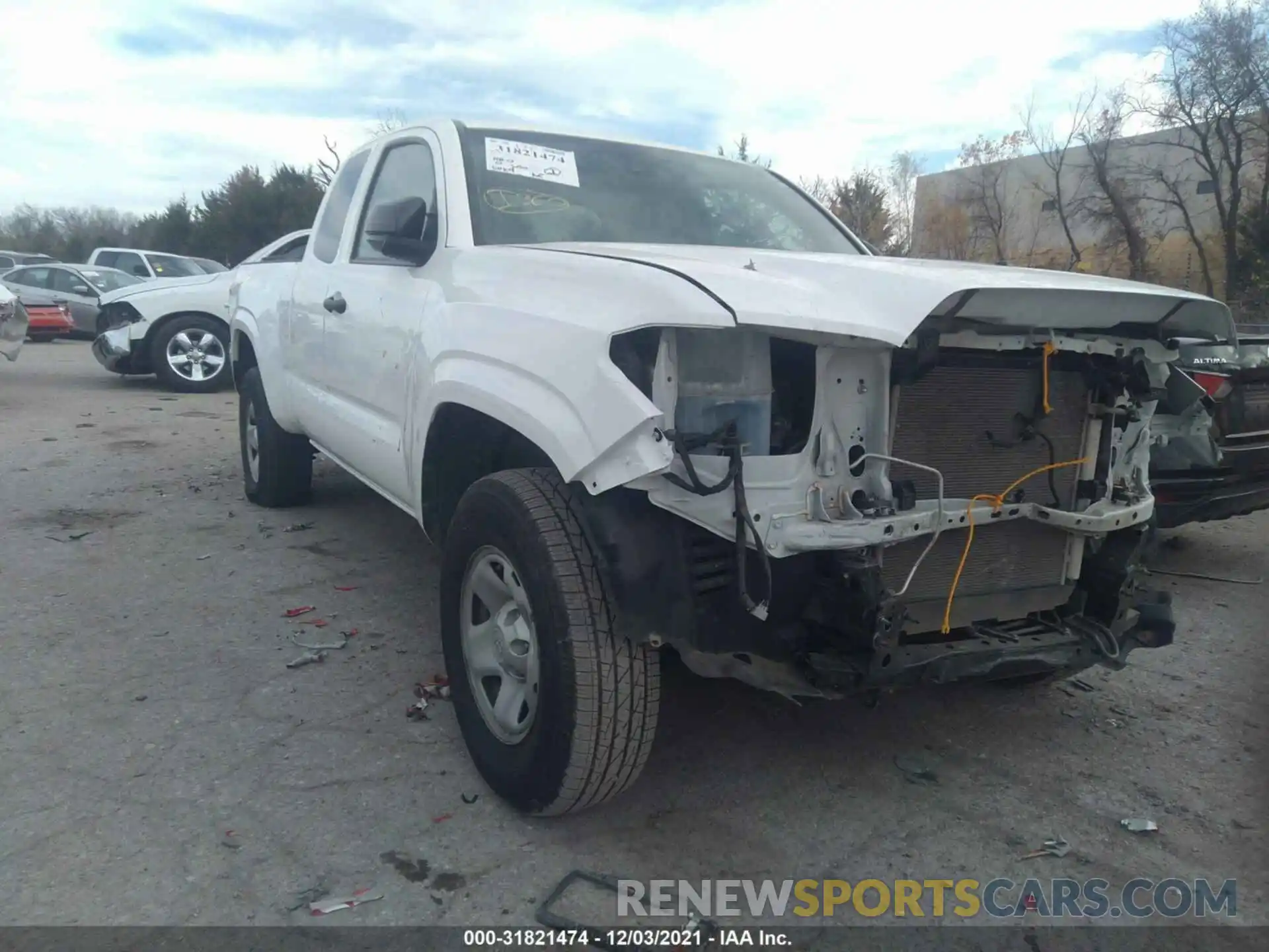 1 Photograph of a damaged car 5TFRX5GN2KX154222 TOYOTA TACOMA 2WD 2019