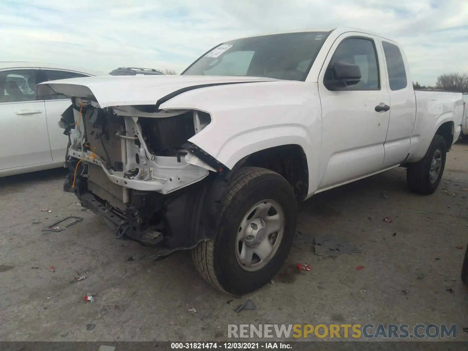 2 Photograph of a damaged car 5TFRX5GN2KX154222 TOYOTA TACOMA 2WD 2019