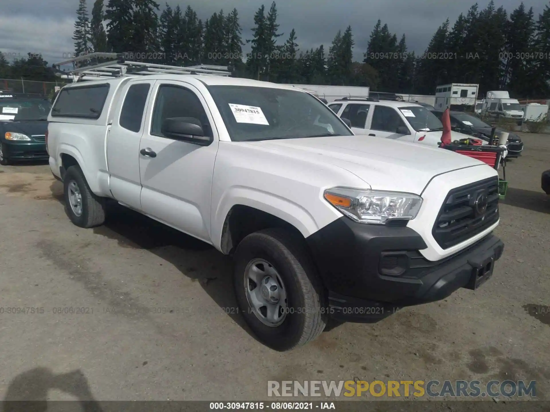 1 Photograph of a damaged car 5TFRX5GN2KX163423 TOYOTA TACOMA 2WD 2019