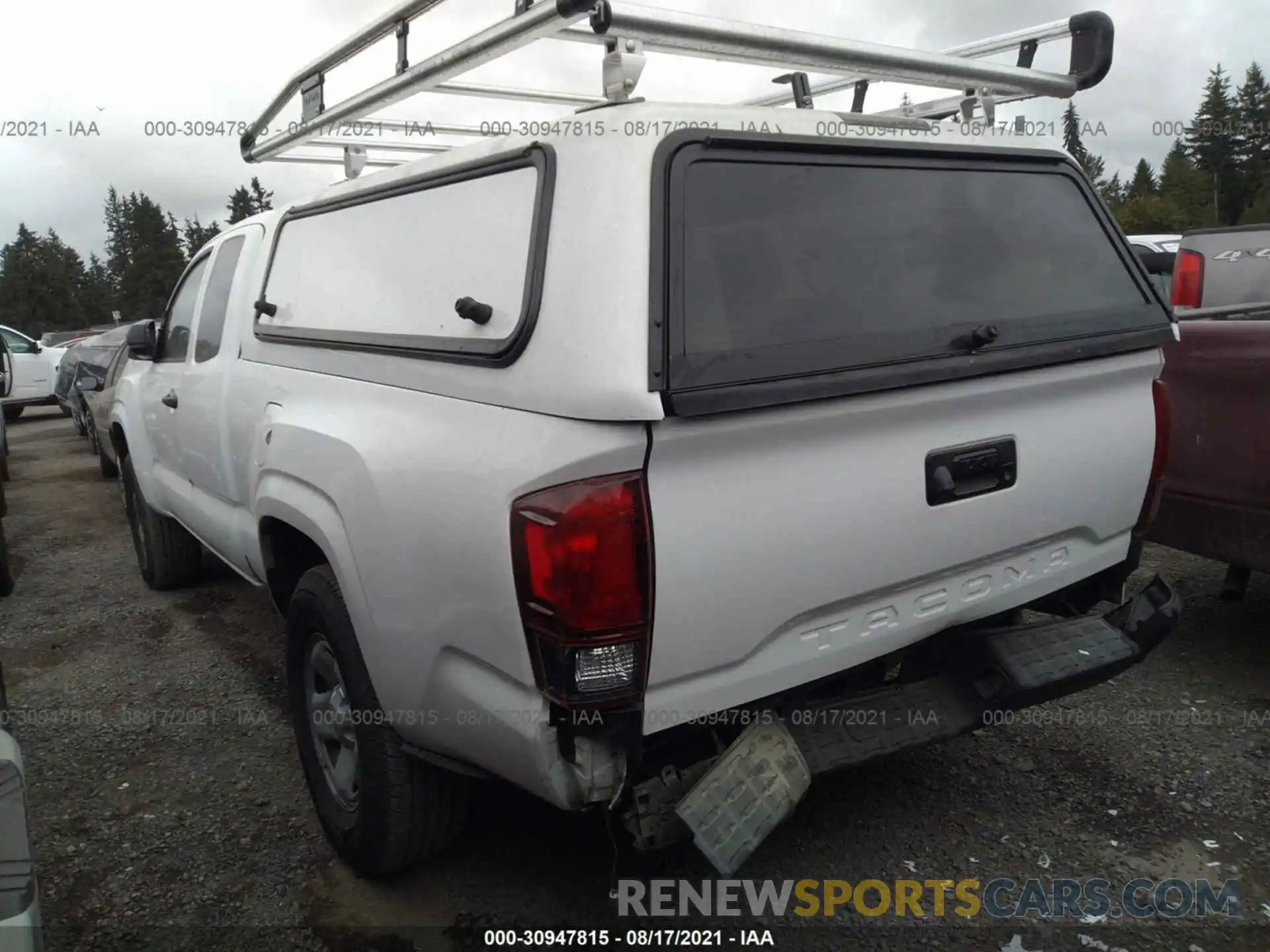 3 Photograph of a damaged car 5TFRX5GN2KX163423 TOYOTA TACOMA 2WD 2019