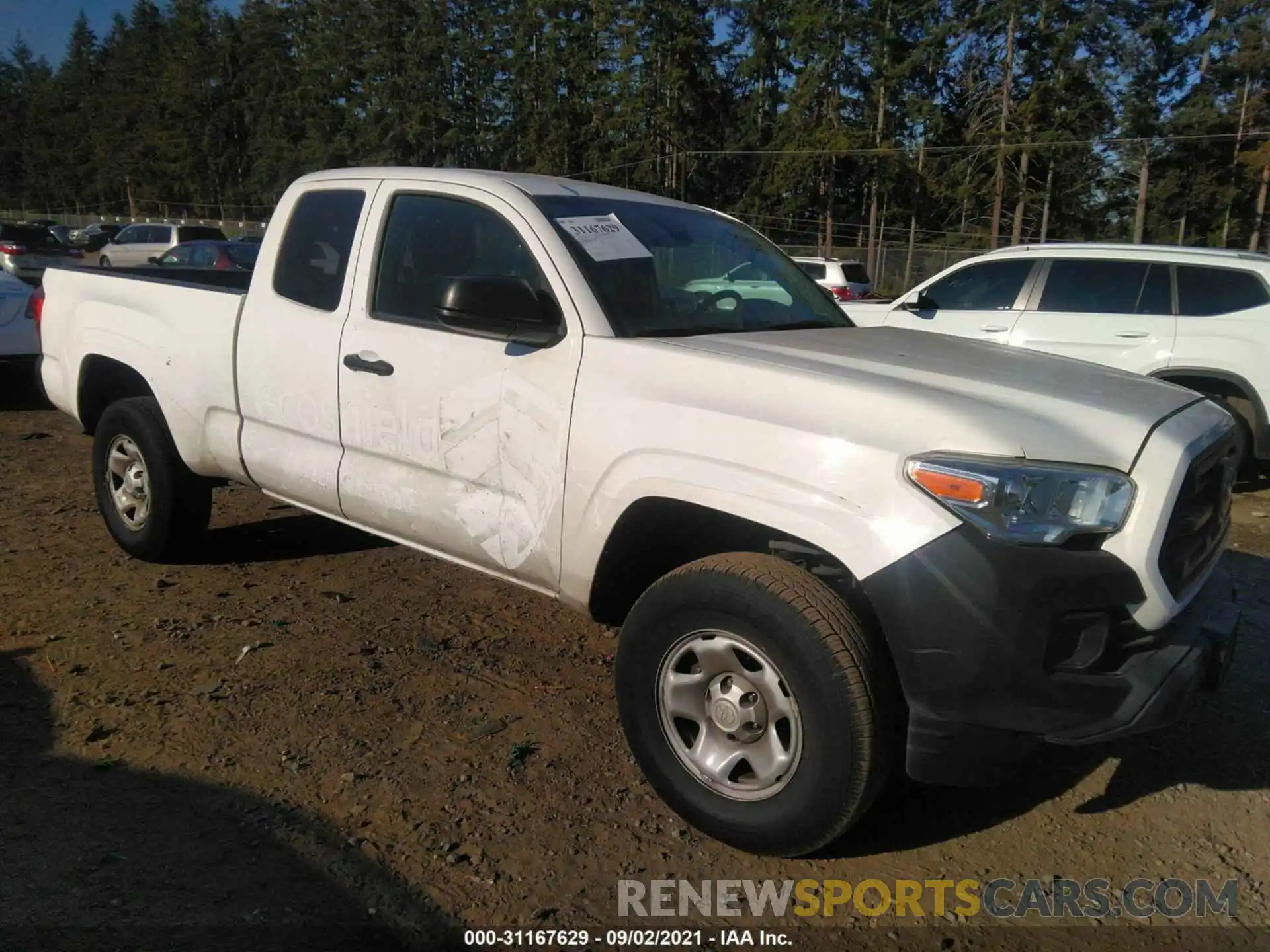 1 Photograph of a damaged car 5TFRX5GN3KX144847 TOYOTA TACOMA 2WD 2019