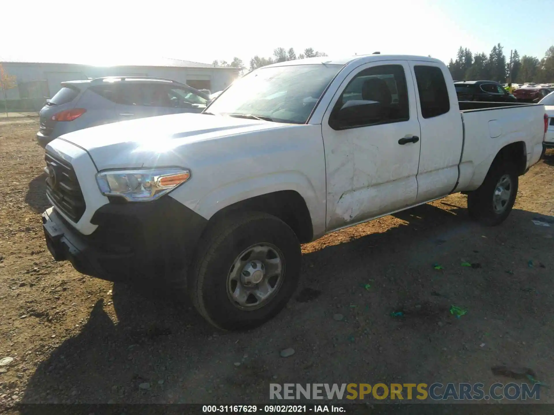 2 Photograph of a damaged car 5TFRX5GN3KX144847 TOYOTA TACOMA 2WD 2019