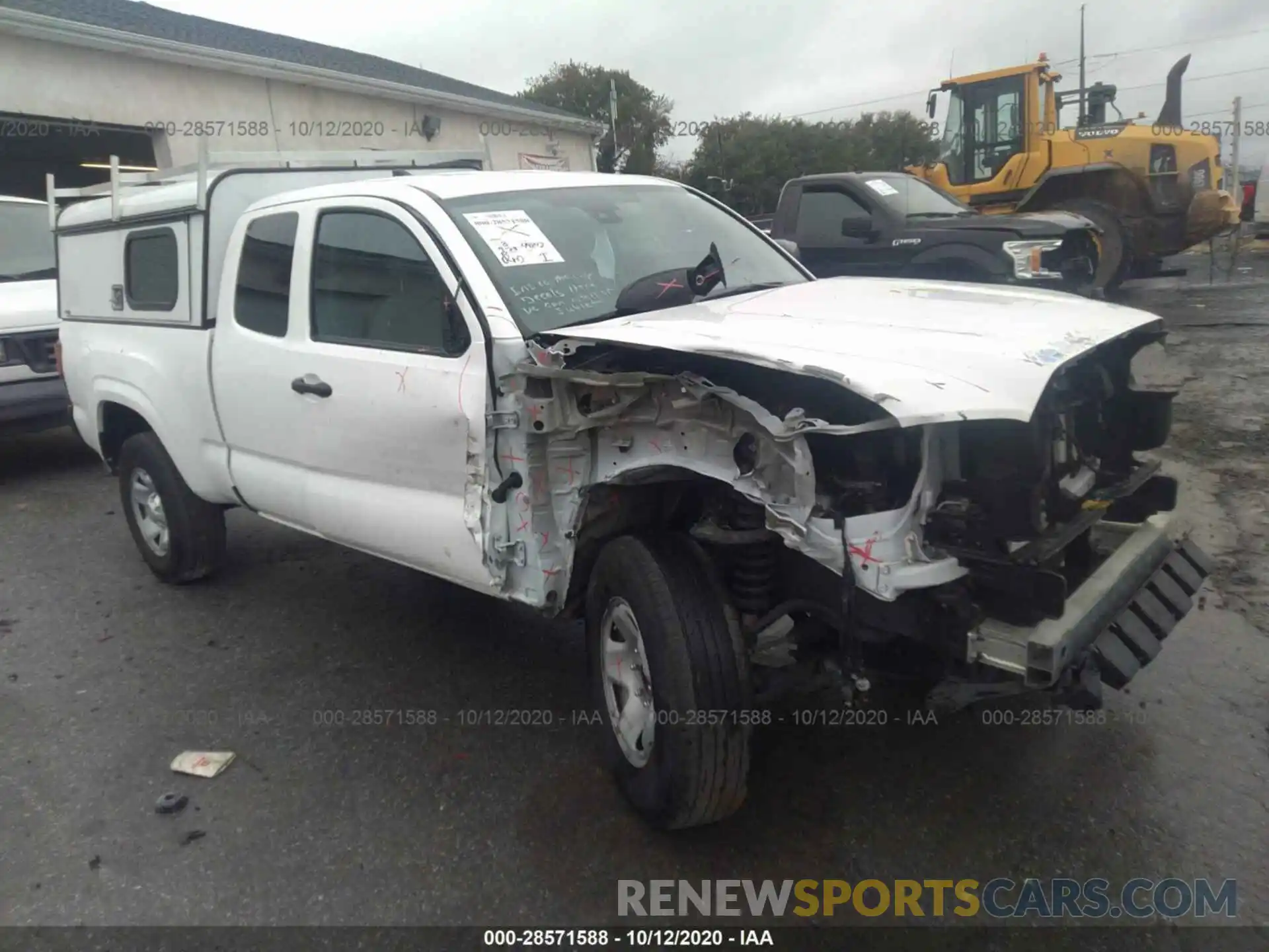 1 Photograph of a damaged car 5TFRX5GN3KX146243 TOYOTA TACOMA 2WD 2019