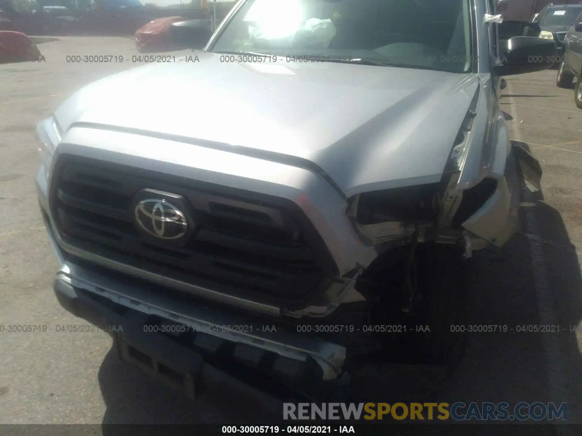 6 Photograph of a damaged car 5TFRX5GN3KX152110 TOYOTA TACOMA 2WD 2019