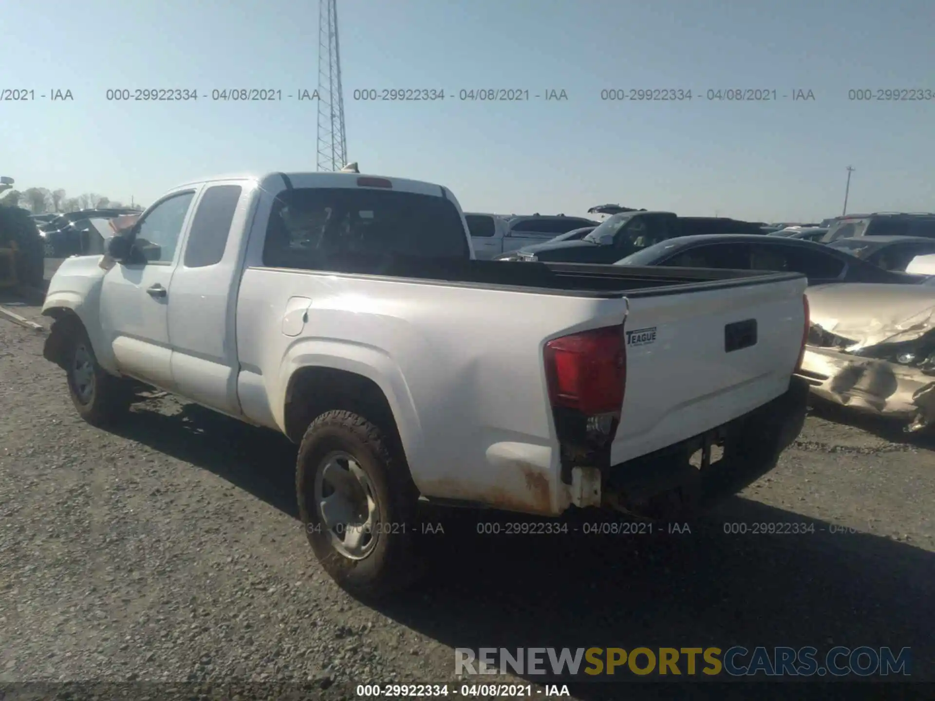 3 Photograph of a damaged car 5TFRX5GN3KX161325 TOYOTA TACOMA 2WD 2019