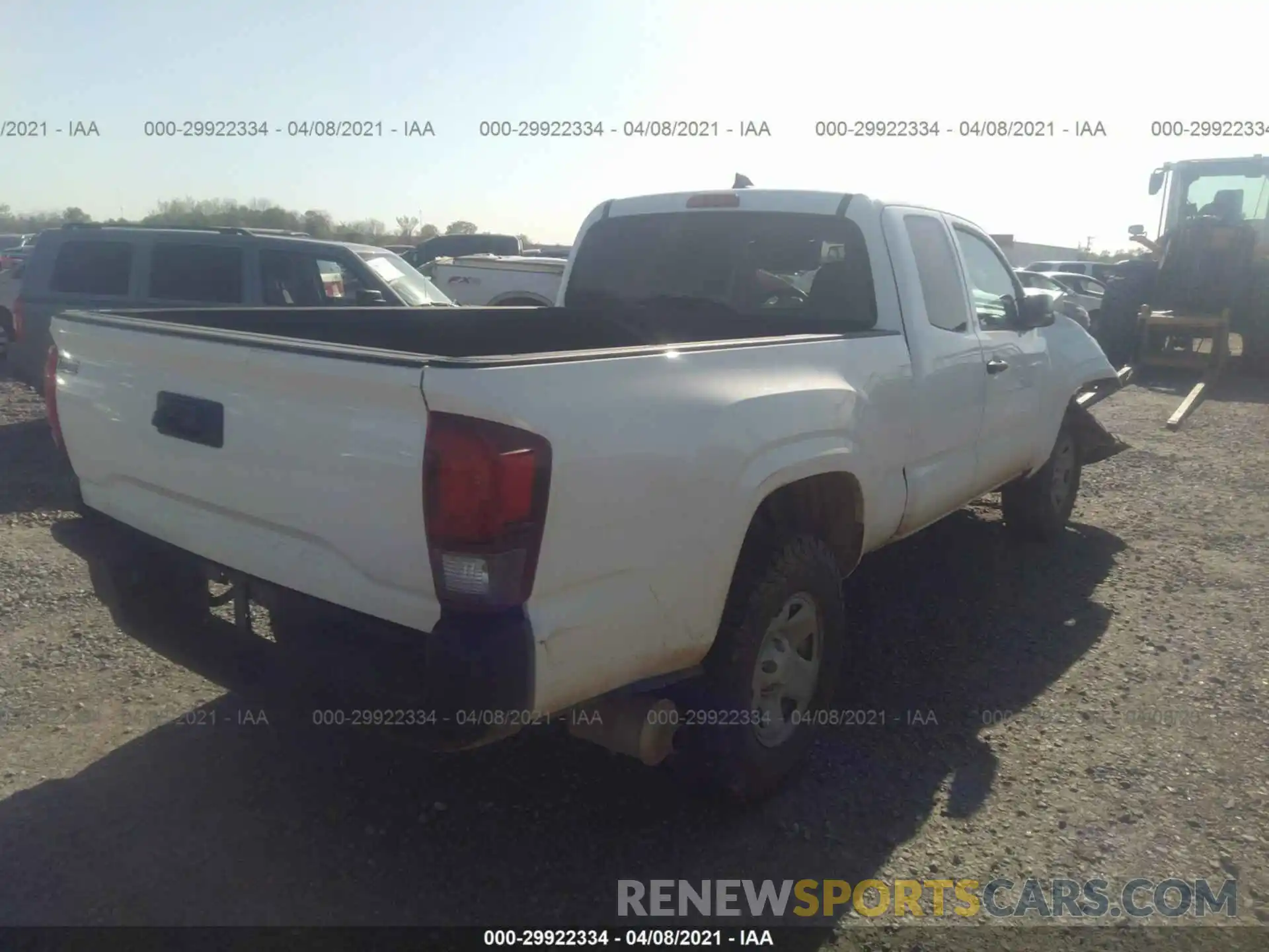 4 Photograph of a damaged car 5TFRX5GN3KX161325 TOYOTA TACOMA 2WD 2019