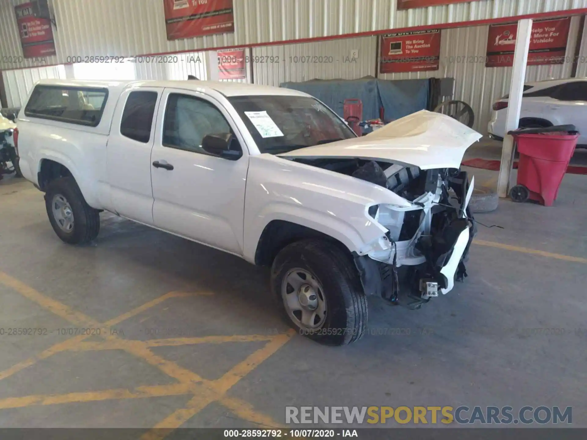 1 Photograph of a damaged car 5TFRX5GN4KX146509 TOYOTA TACOMA 2WD 2019