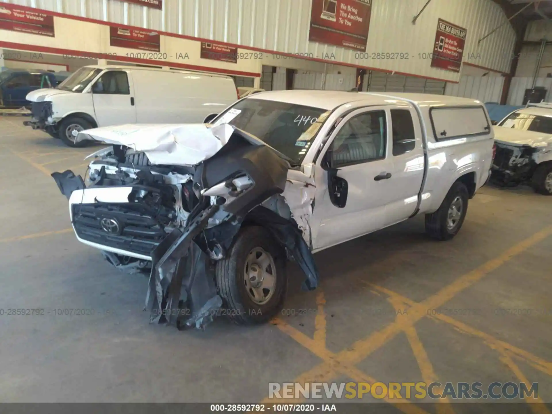 2 Photograph of a damaged car 5TFRX5GN4KX146509 TOYOTA TACOMA 2WD 2019