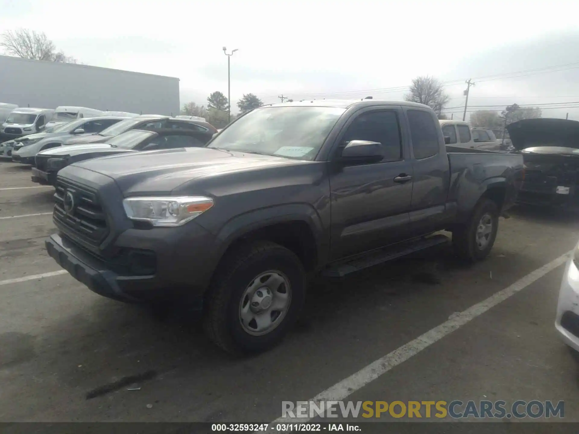 2 Photograph of a damaged car 5TFRX5GN4KX153783 TOYOTA TACOMA 2WD 2019