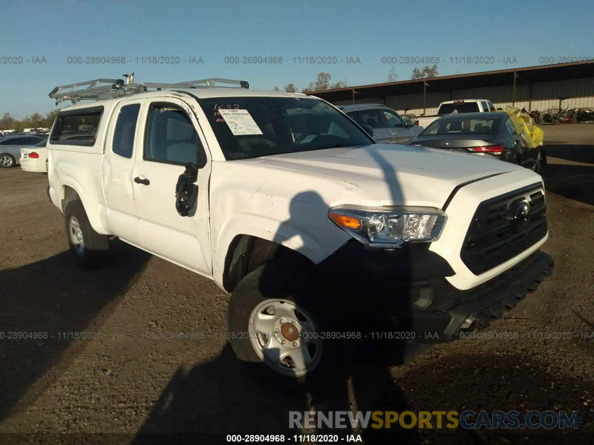 1 Photograph of a damaged car 5TFRX5GN5KX144509 TOYOTA TACOMA 2WD 2019