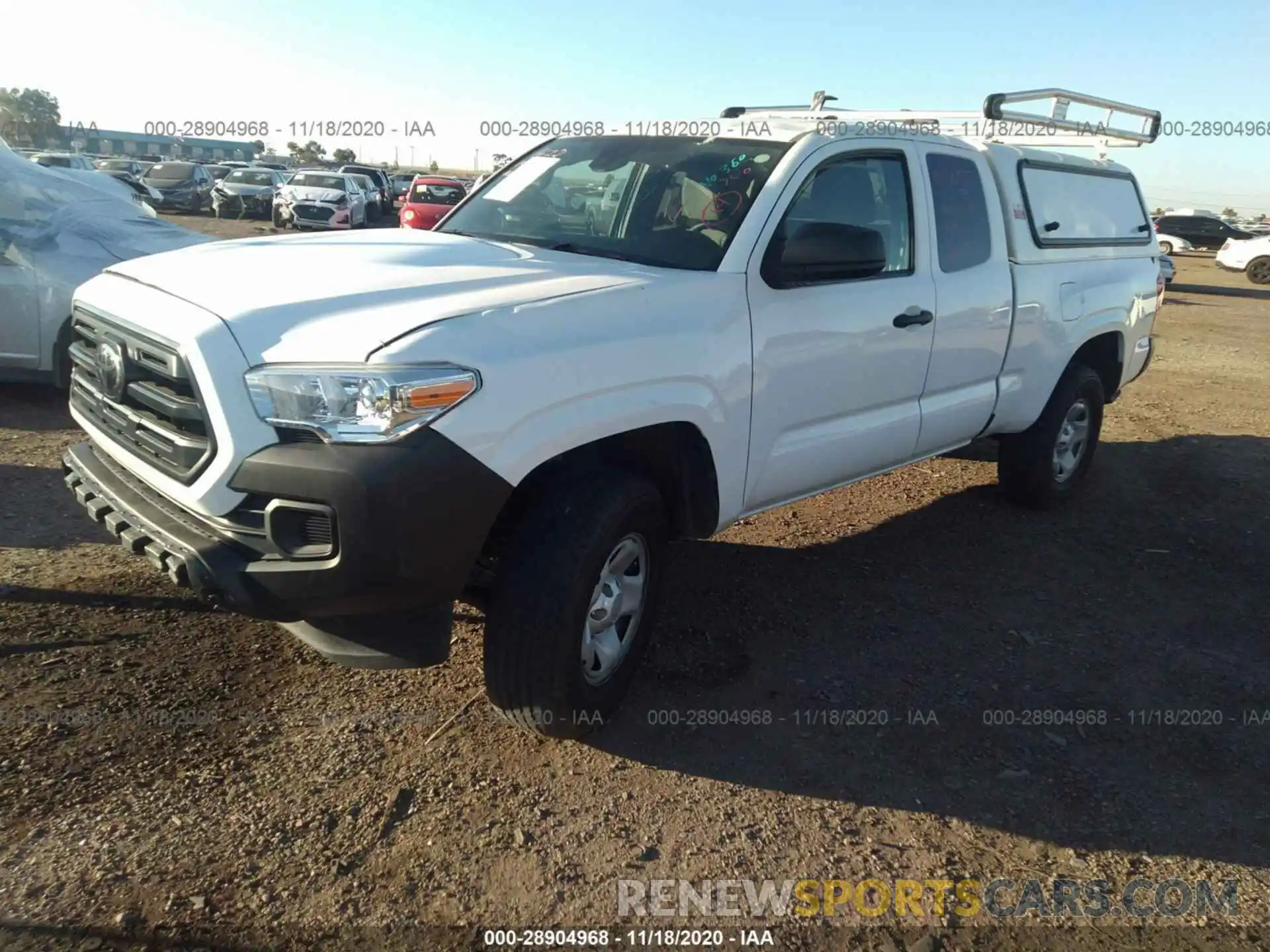 2 Photograph of a damaged car 5TFRX5GN5KX144509 TOYOTA TACOMA 2WD 2019