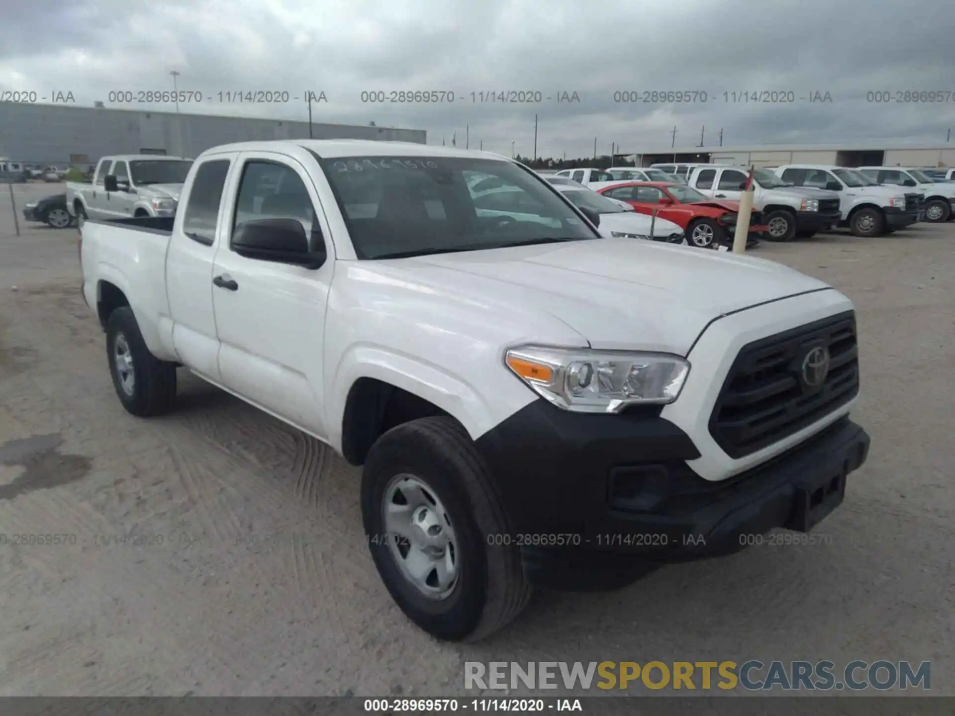 1 Photograph of a damaged car 5TFRX5GN5KX145515 TOYOTA TACOMA 2WD 2019