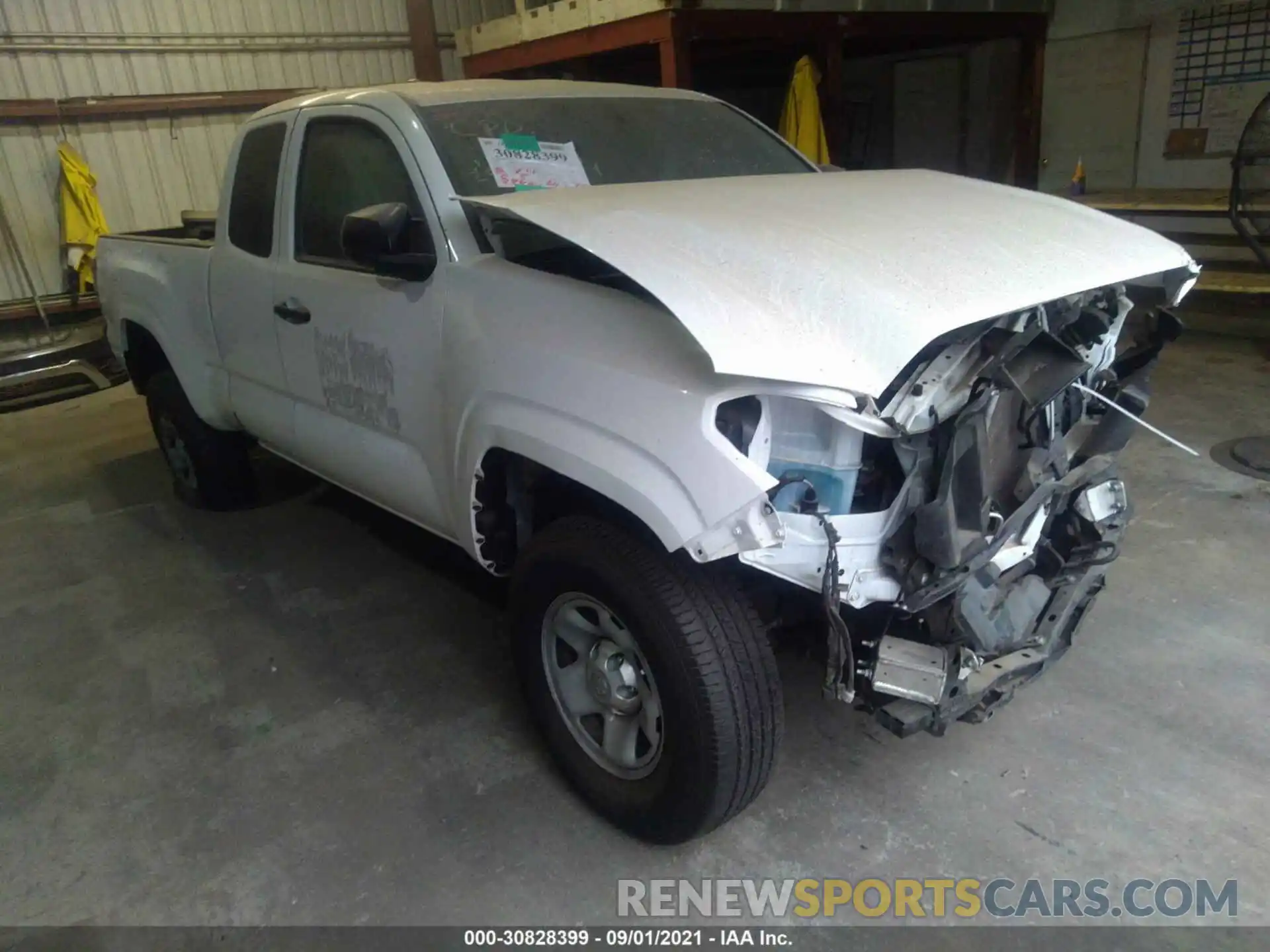 1 Photograph of a damaged car 5TFRX5GN5KX145613 TOYOTA TACOMA 2WD 2019