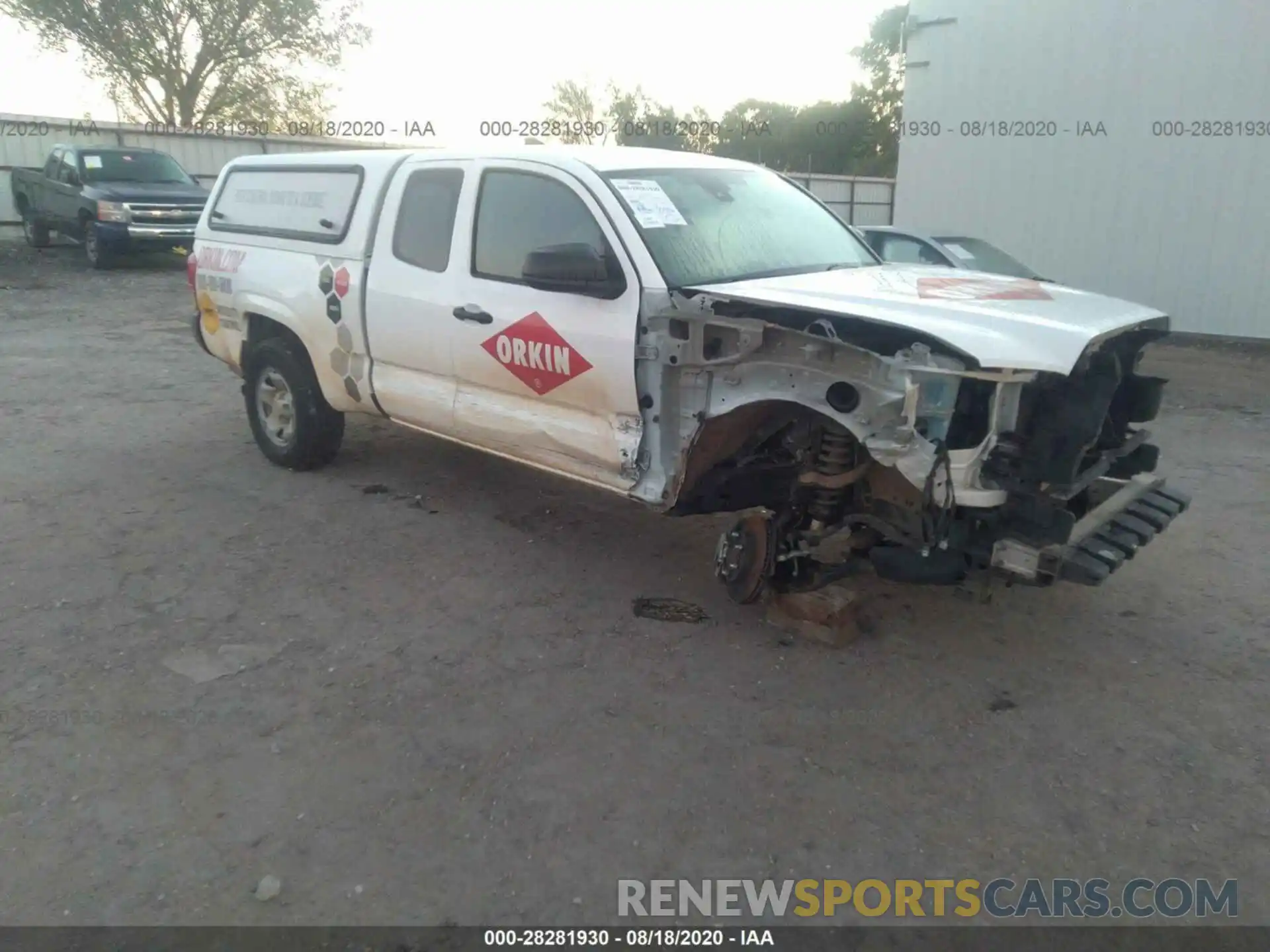 1 Photograph of a damaged car 5TFRX5GN5KX147510 TOYOTA TACOMA 2WD 2019