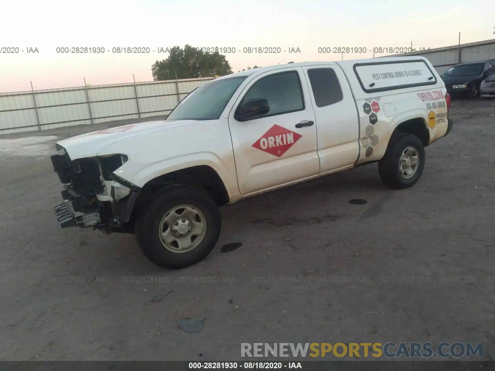 2 Photograph of a damaged car 5TFRX5GN5KX147510 TOYOTA TACOMA 2WD 2019