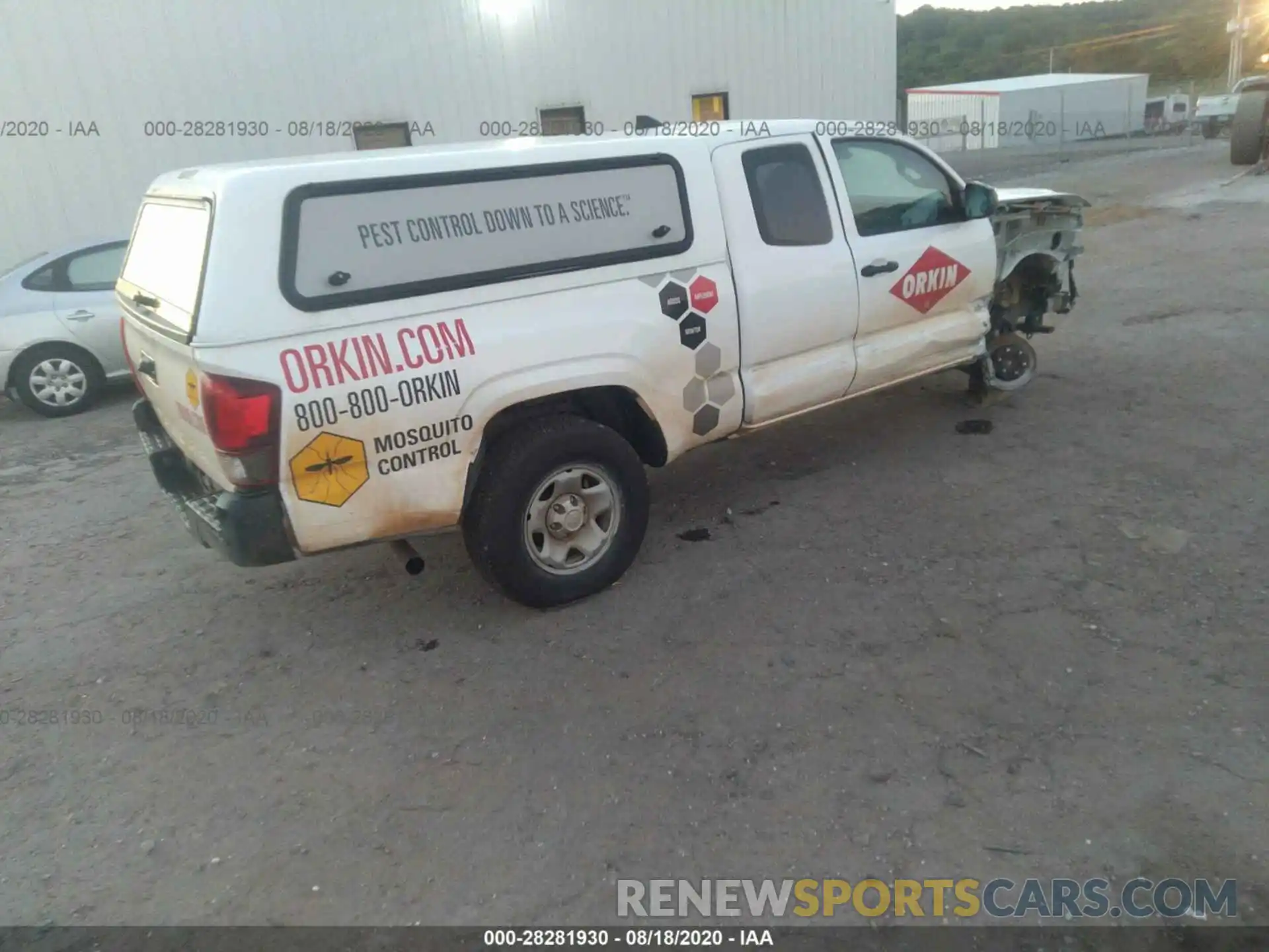 4 Photograph of a damaged car 5TFRX5GN5KX147510 TOYOTA TACOMA 2WD 2019