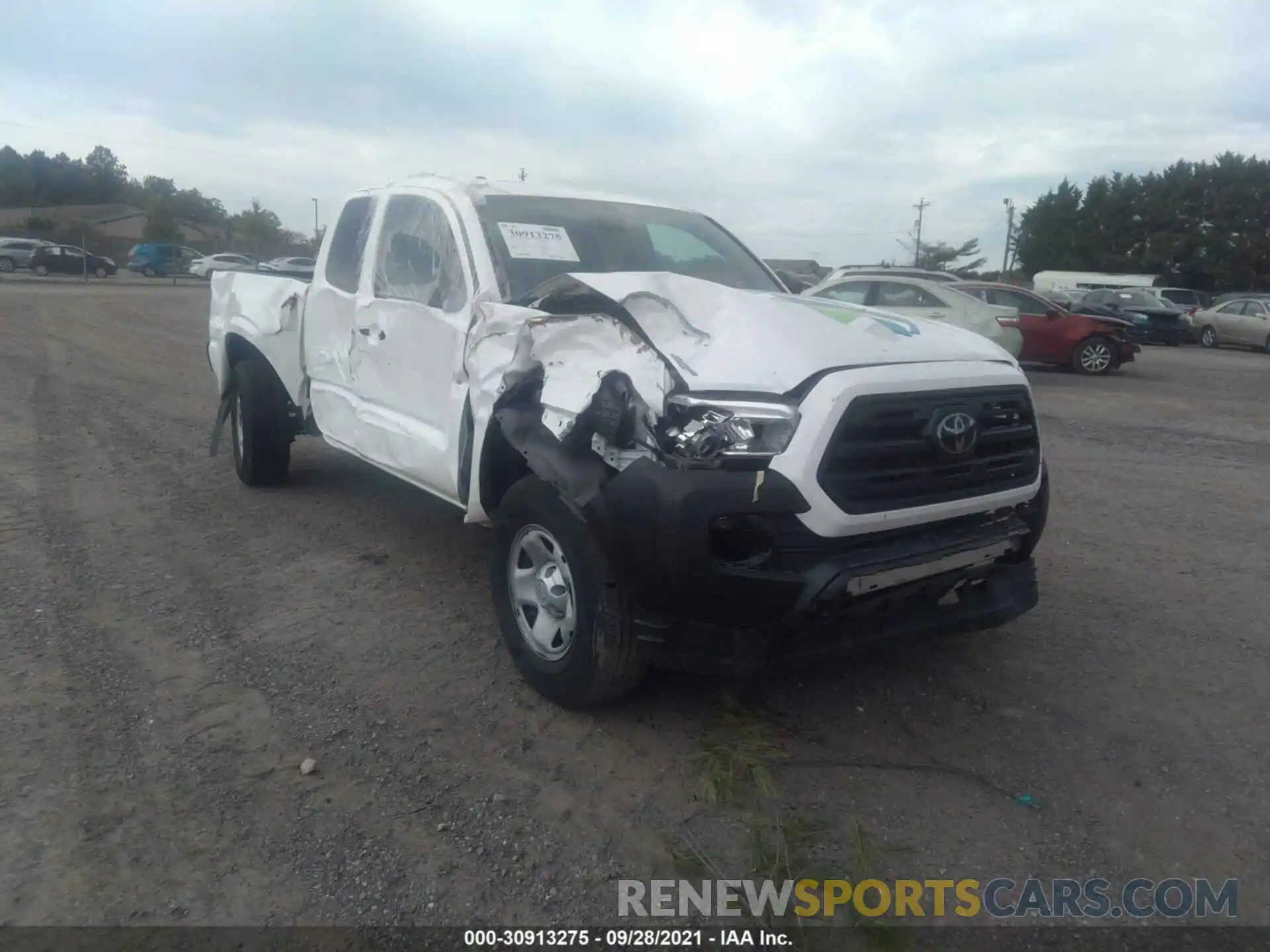 1 Photograph of a damaged car 5TFRX5GN5KX148477 TOYOTA TACOMA 2WD 2019