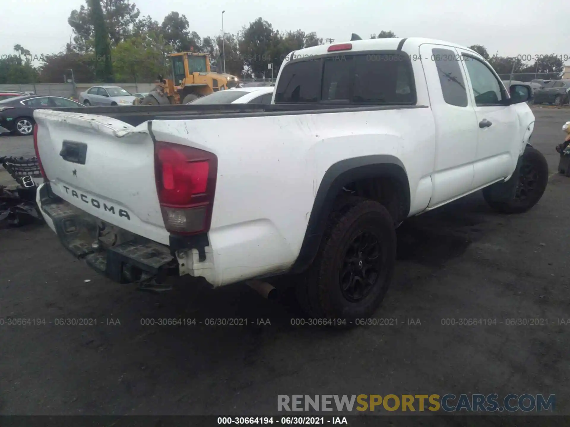 4 Photograph of a damaged car 5TFRX5GN5KX153114 TOYOTA TACOMA 2WD 2019