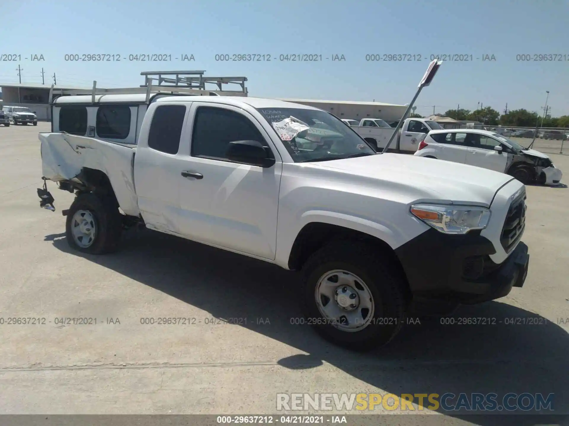 1 Photograph of a damaged car 5TFRX5GN5KX155736 TOYOTA TACOMA 2WD 2019