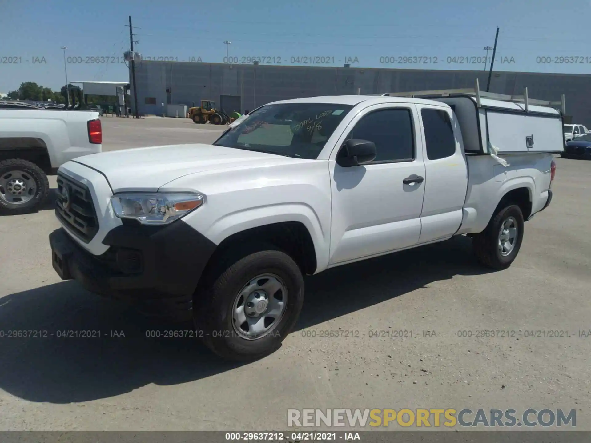 2 Photograph of a damaged car 5TFRX5GN5KX155736 TOYOTA TACOMA 2WD 2019