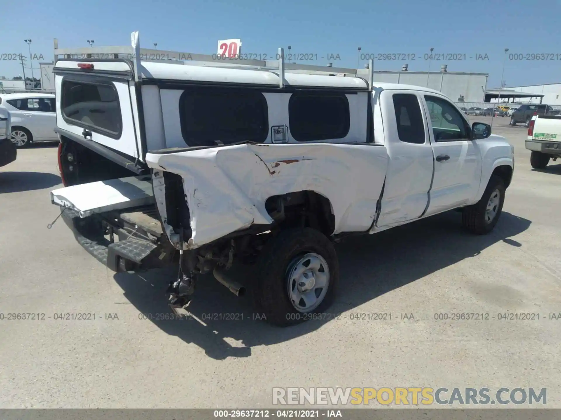 4 Photograph of a damaged car 5TFRX5GN5KX155736 TOYOTA TACOMA 2WD 2019