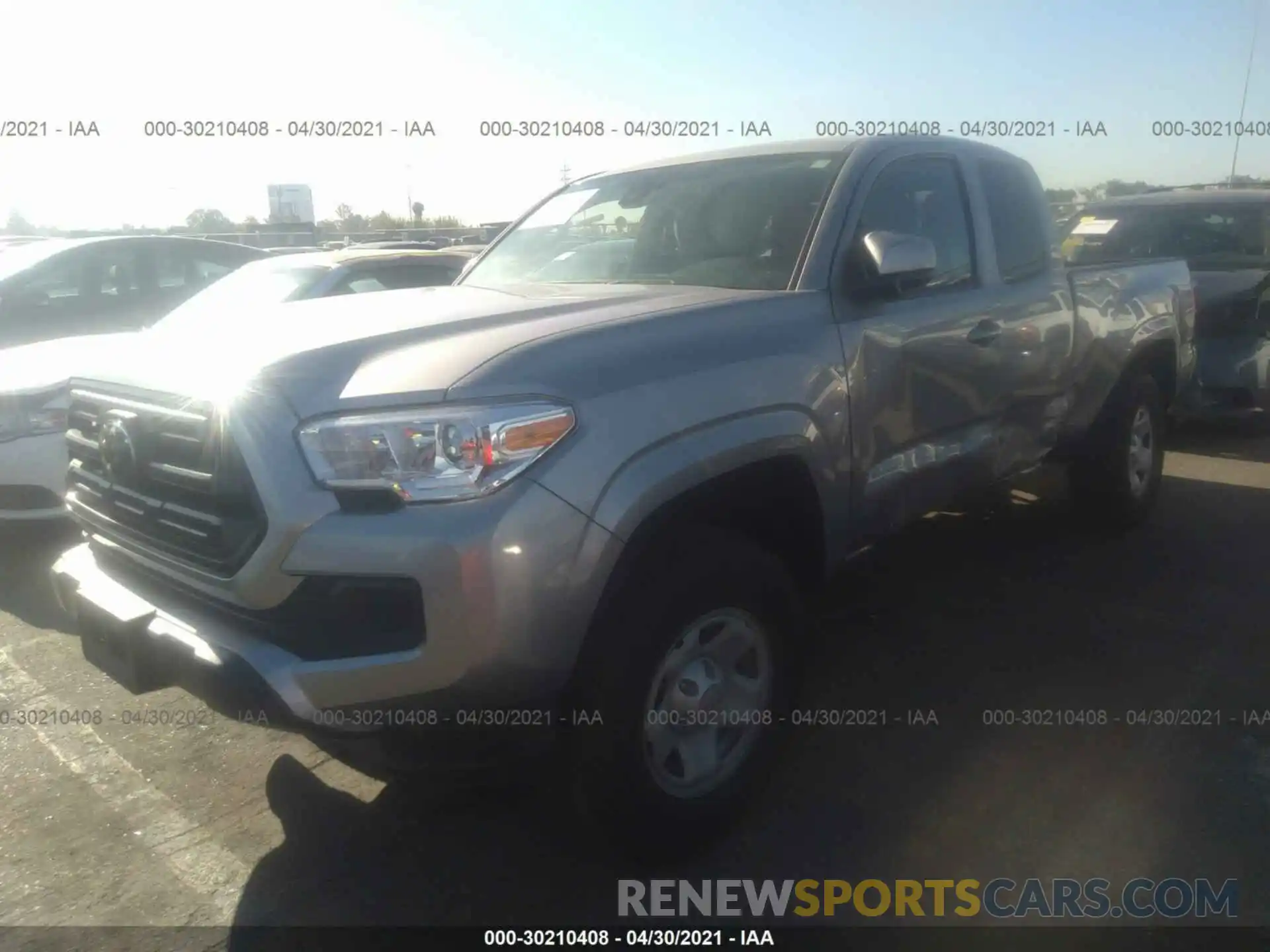 2 Photograph of a damaged car 5TFRX5GN5KX156319 TOYOTA TACOMA 2WD 2019