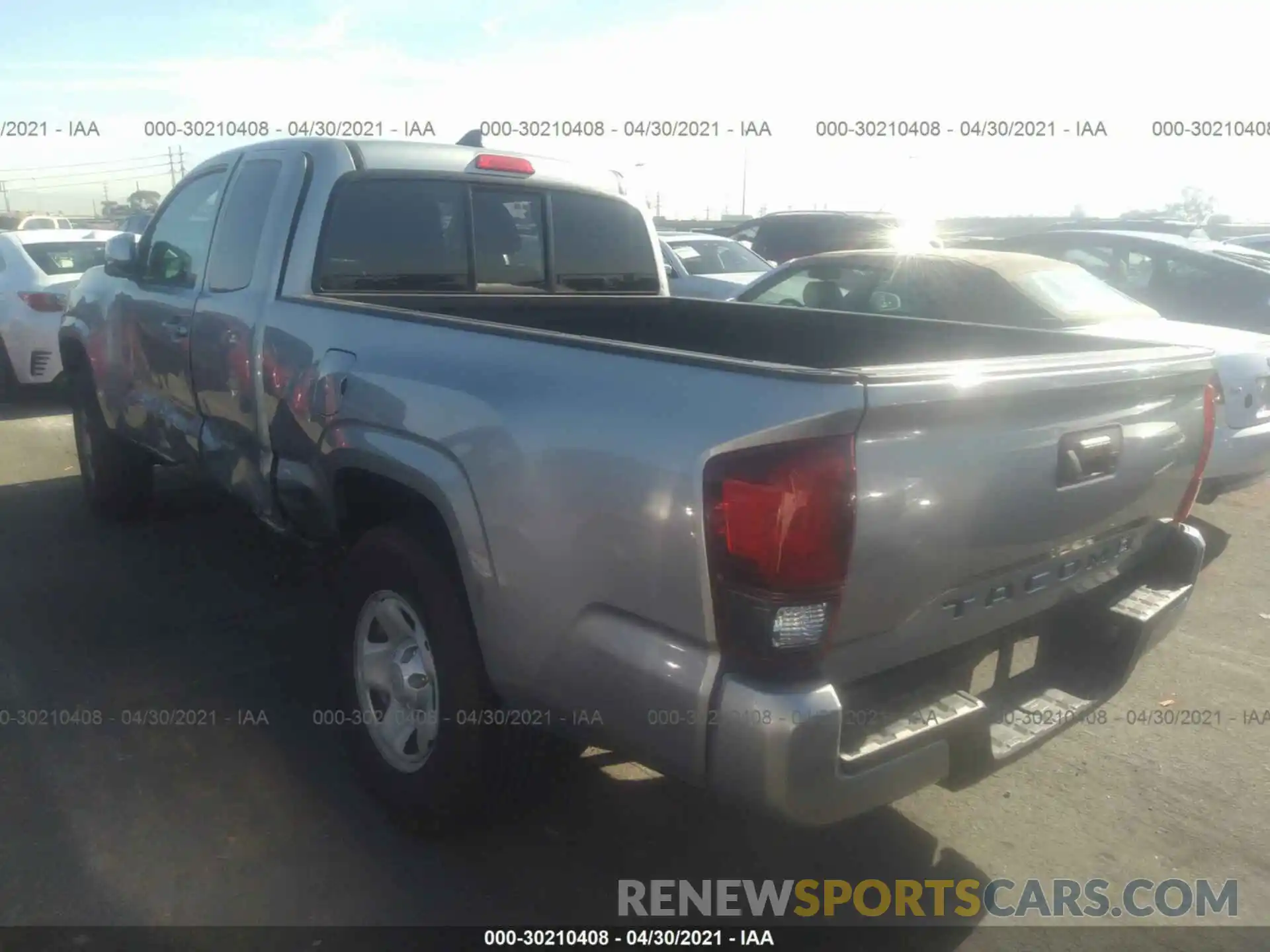 3 Photograph of a damaged car 5TFRX5GN5KX156319 TOYOTA TACOMA 2WD 2019