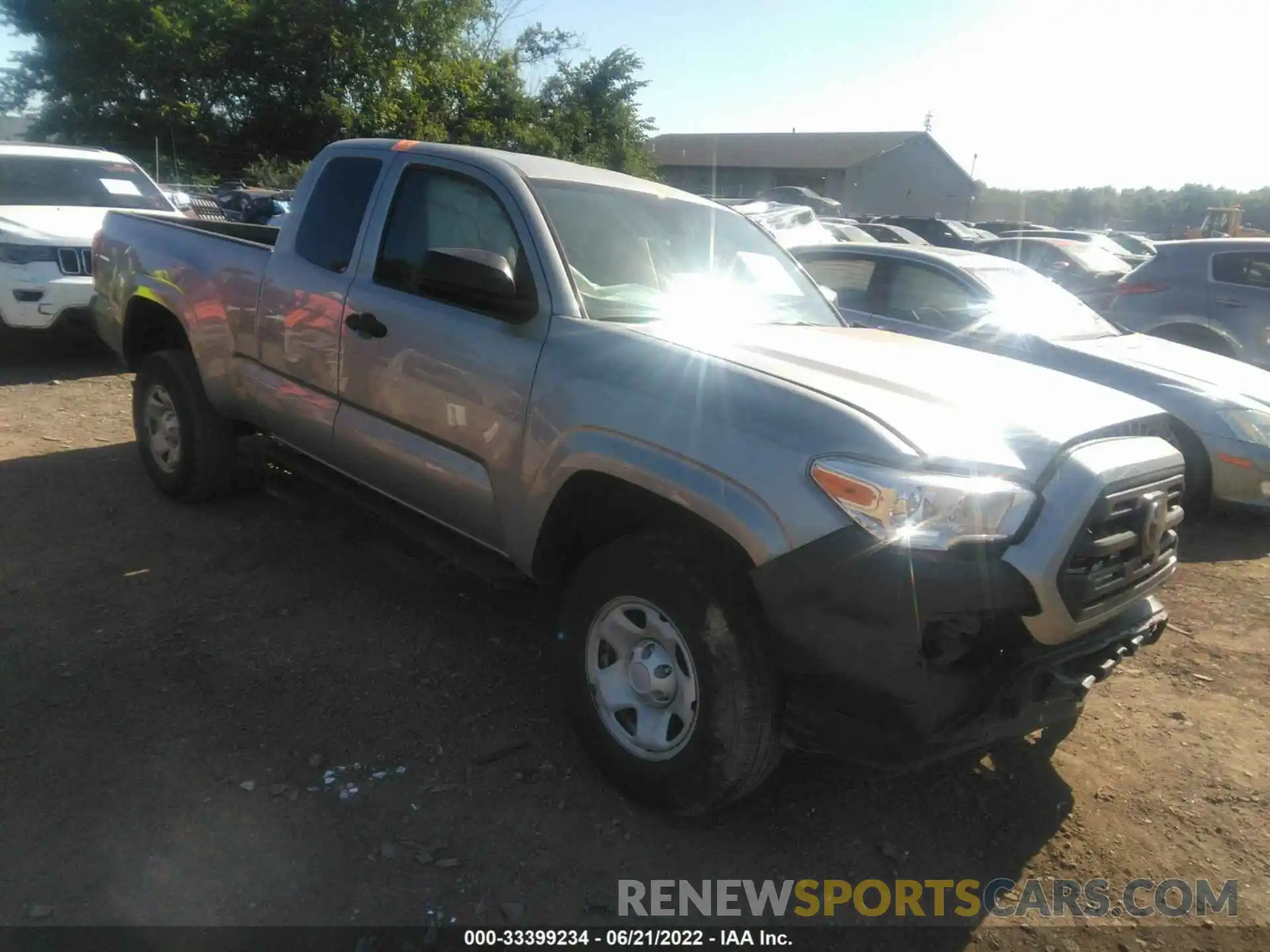 1 Photograph of a damaged car 5TFRX5GN5KX162802 TOYOTA TACOMA 2WD 2019